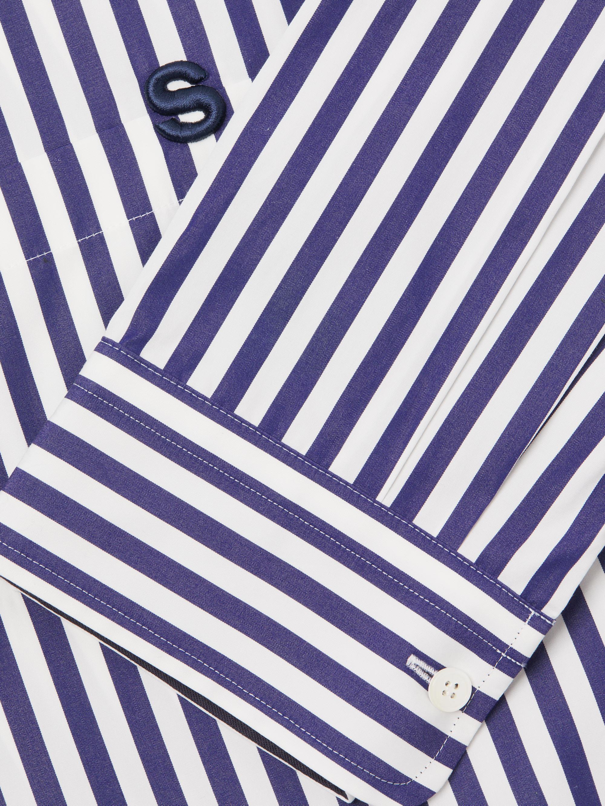 Sacai Thomas Mason Striped Cotton Poplin Shirt | Saks Fifth Avenue