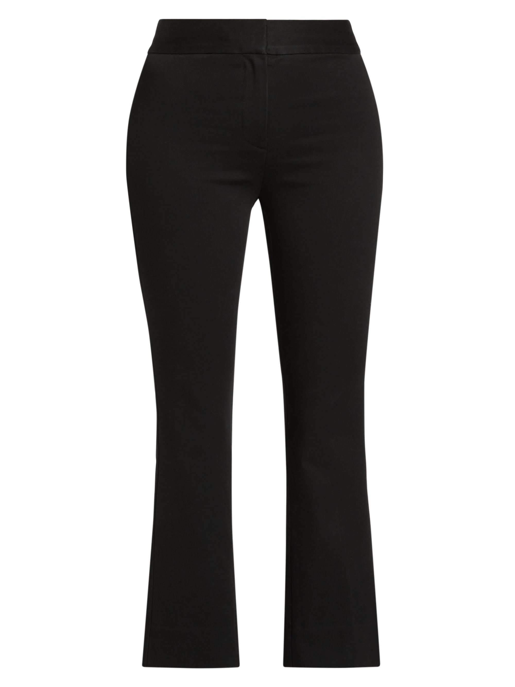 Derek Lam 10 Crosby Women's Crosby Cropped Flared Pants - Black