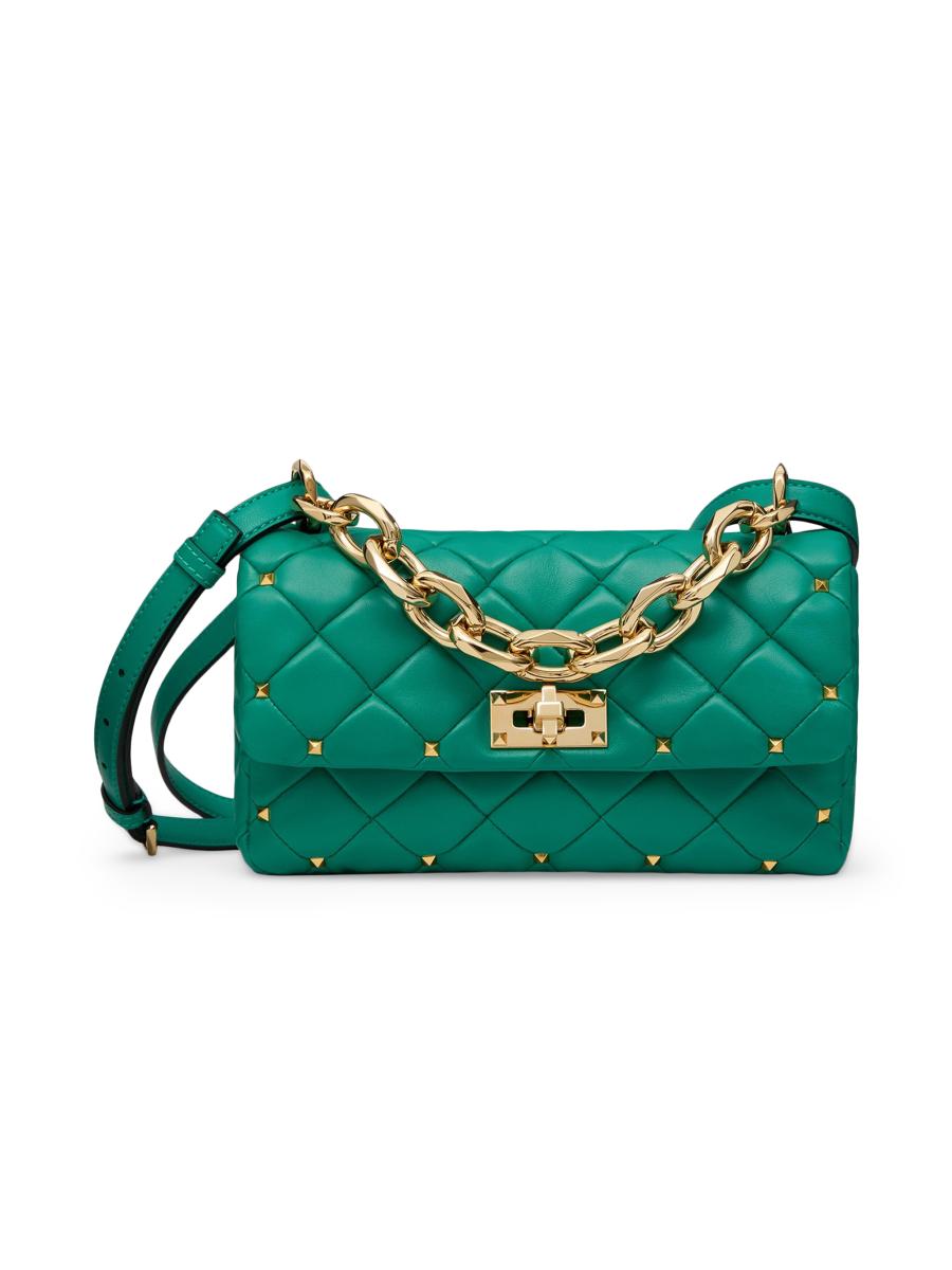 Shop Valentino Garavani Rockstud Spike in Nappa Patchwork Shop Valentino Garavani Rockstud Spike in Nappa Patchwork