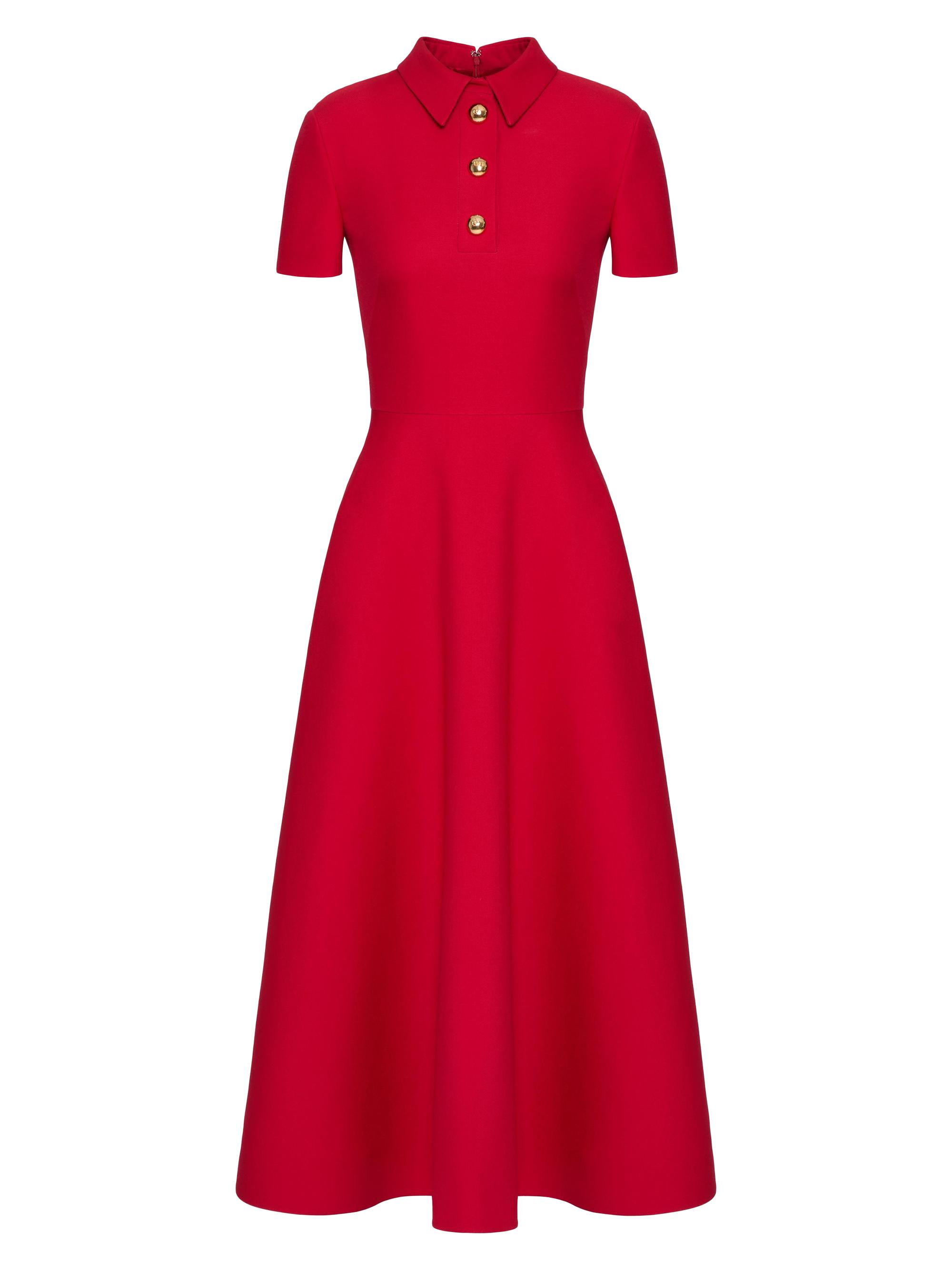 Valentino Garavani Crepe Couture Midi Dress | Saks Fifth Avenue