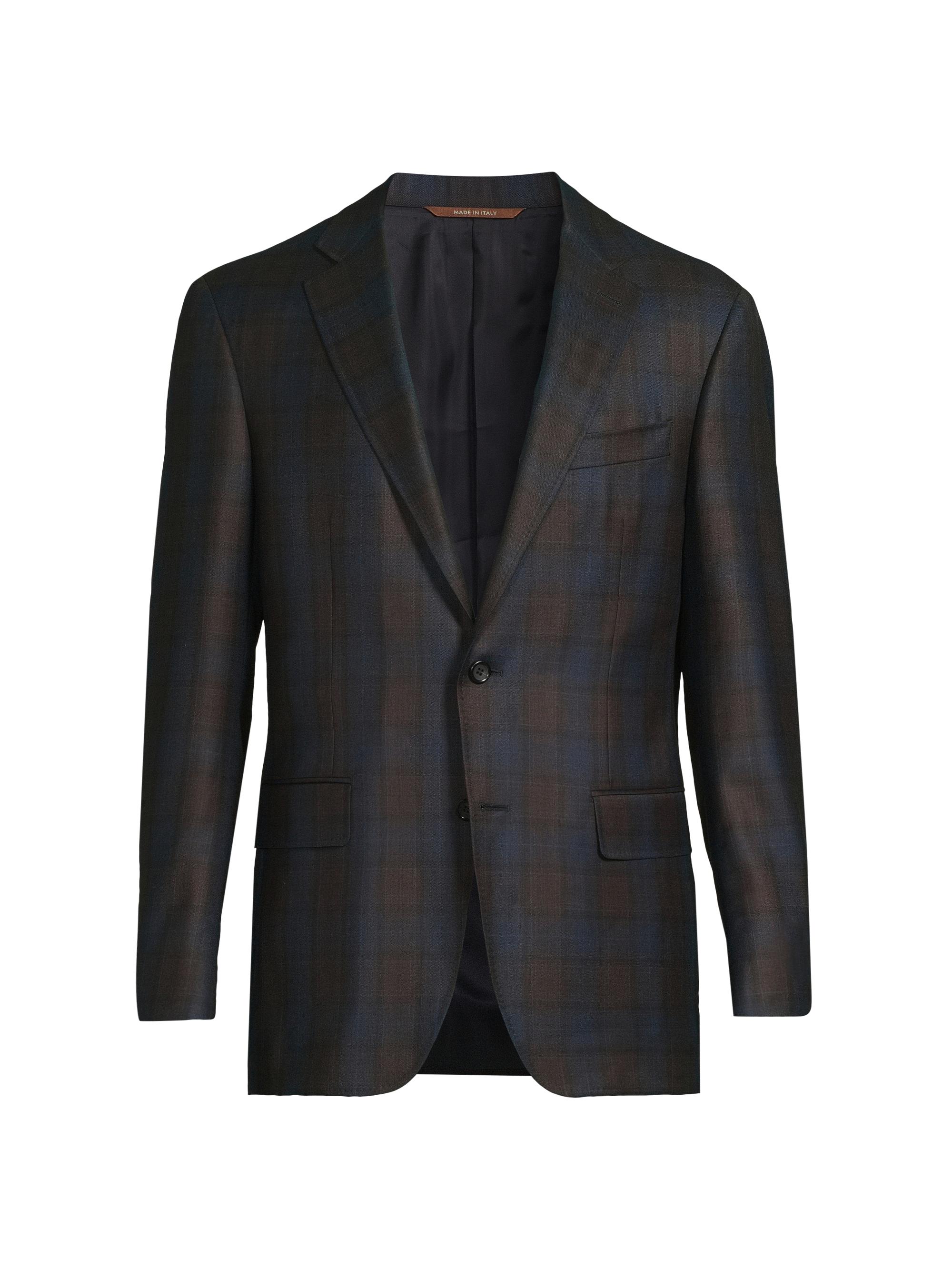 Isaia Capri Plaid Cashmere-Silk Two-Button Sport Coat | Saks Fifth