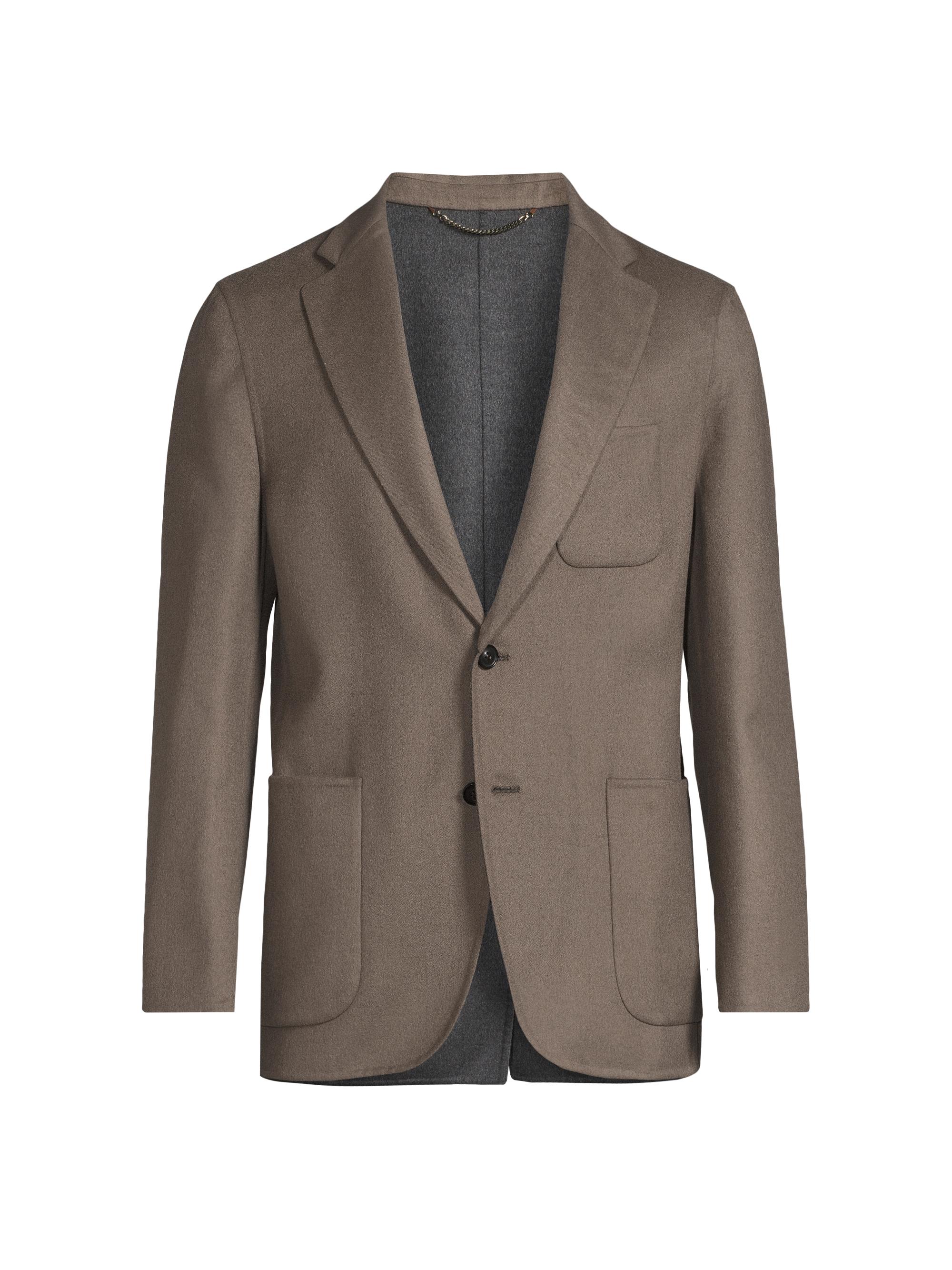 Canali Men's Double Blazer Jacket - Brown