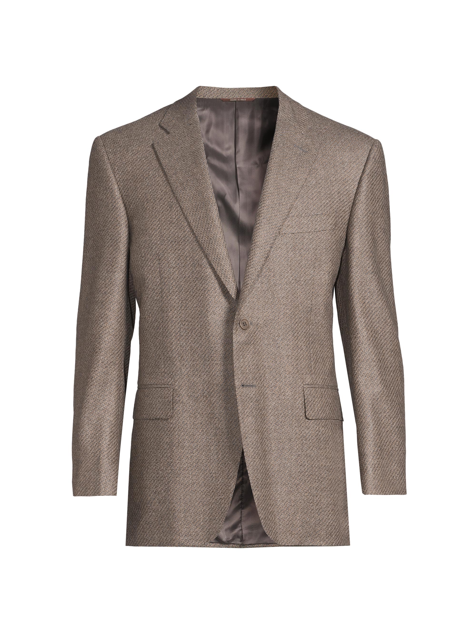 Canali Siena Herringbone Wool & Silk-Blend Two-Button Sport