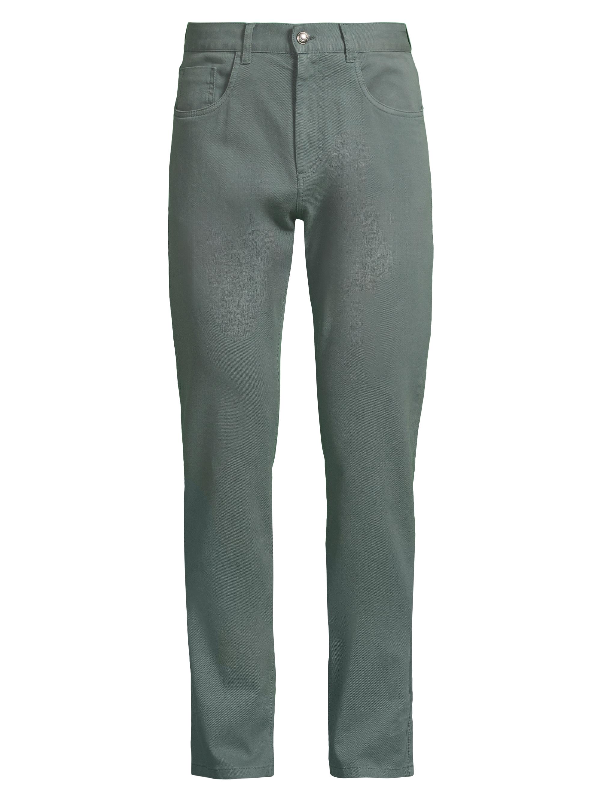 Canali Men's Corduroy Cotton Sport Pants - Green