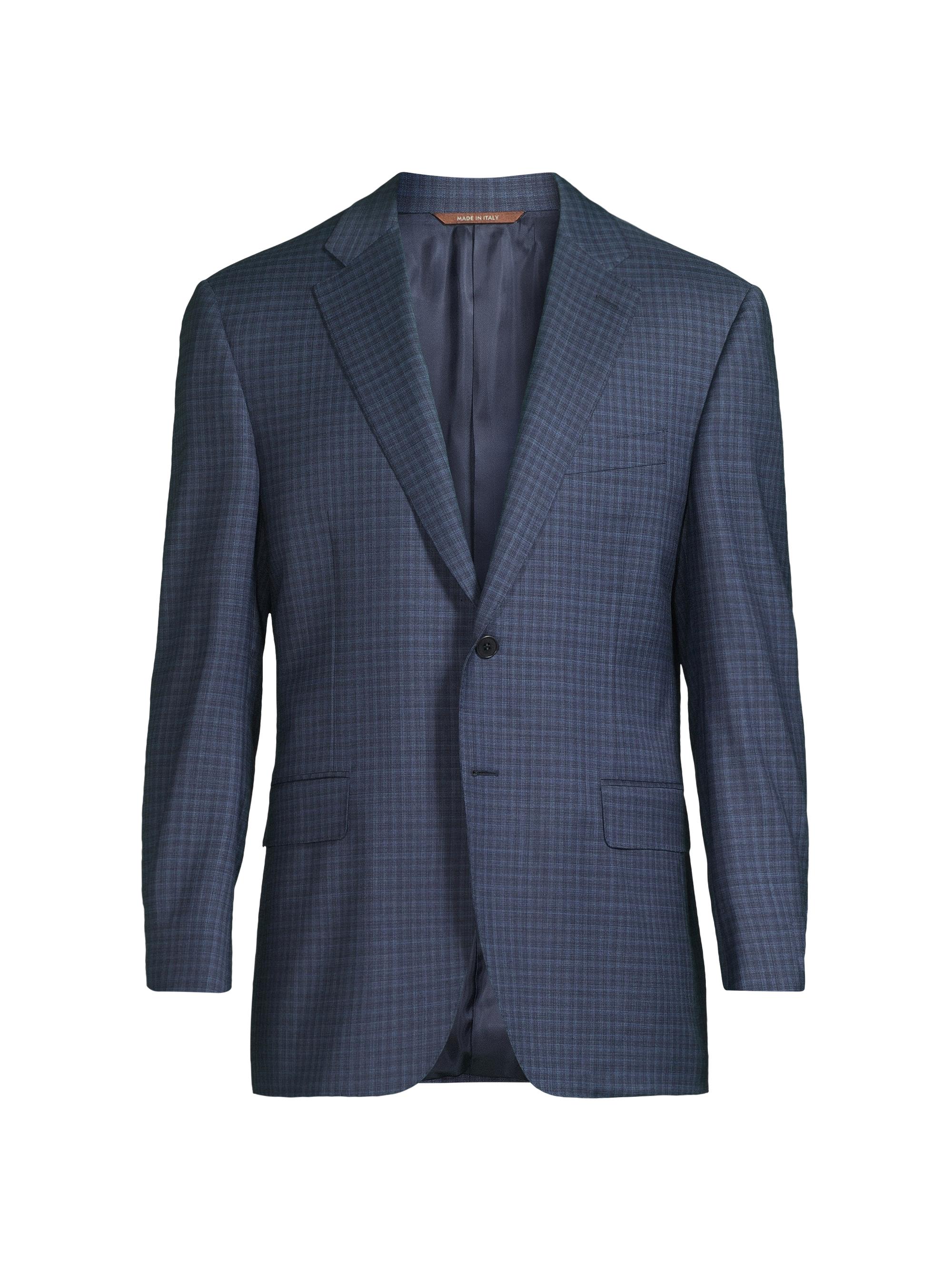 Canali Kei Plaid Silk-Cashmere Single-Breasted Sport Coat | Saks