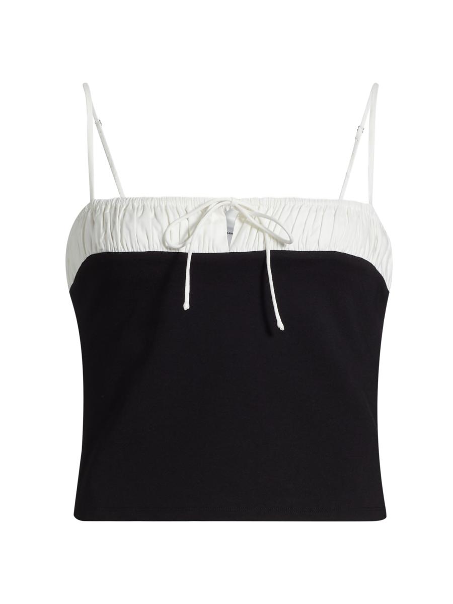 Reformation Sadie Knit Two-Tone Top | Saks Fifth Avenue