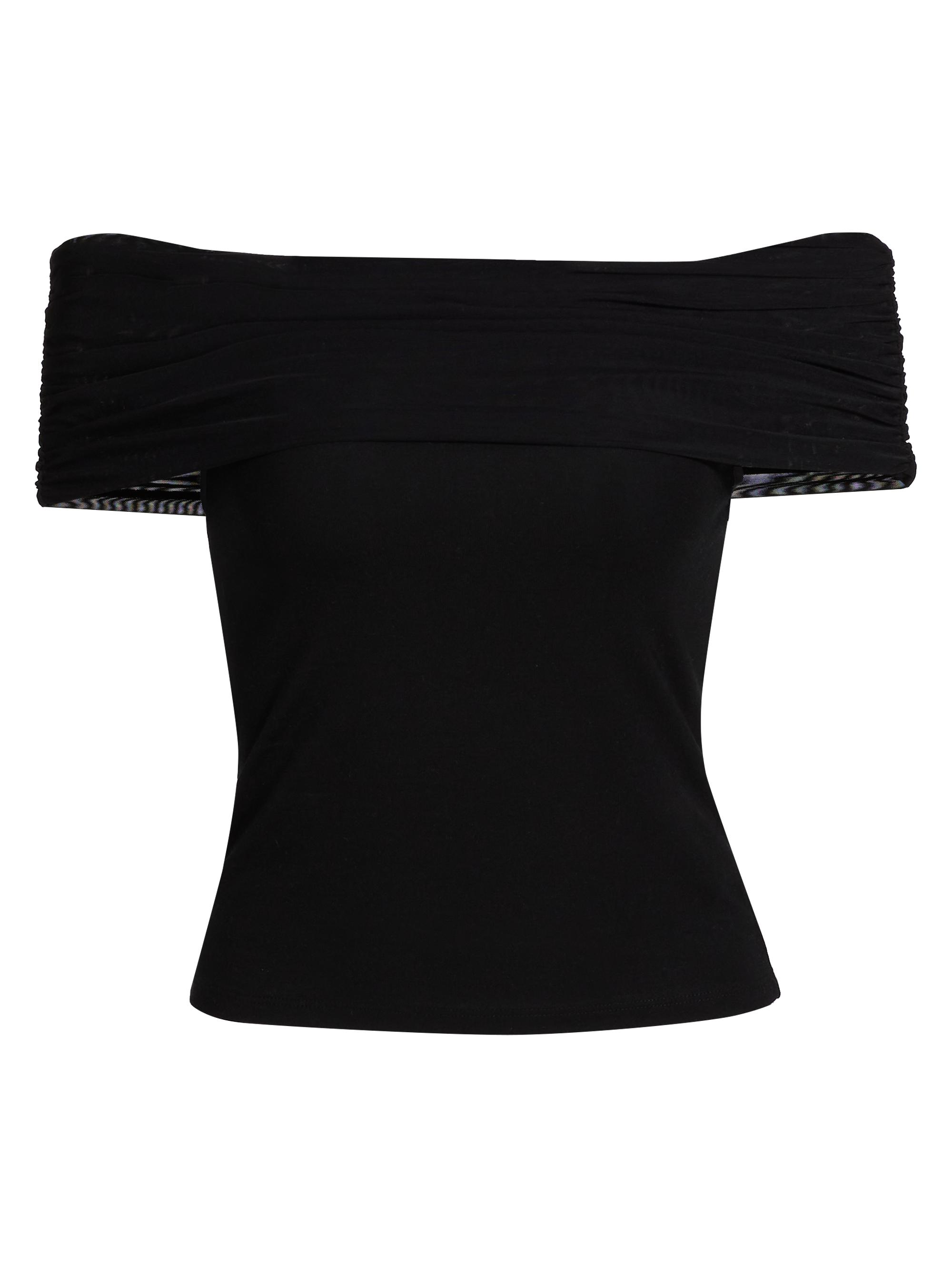 Reformation Women's Rosaline Off-The-Shoulder Top - Black