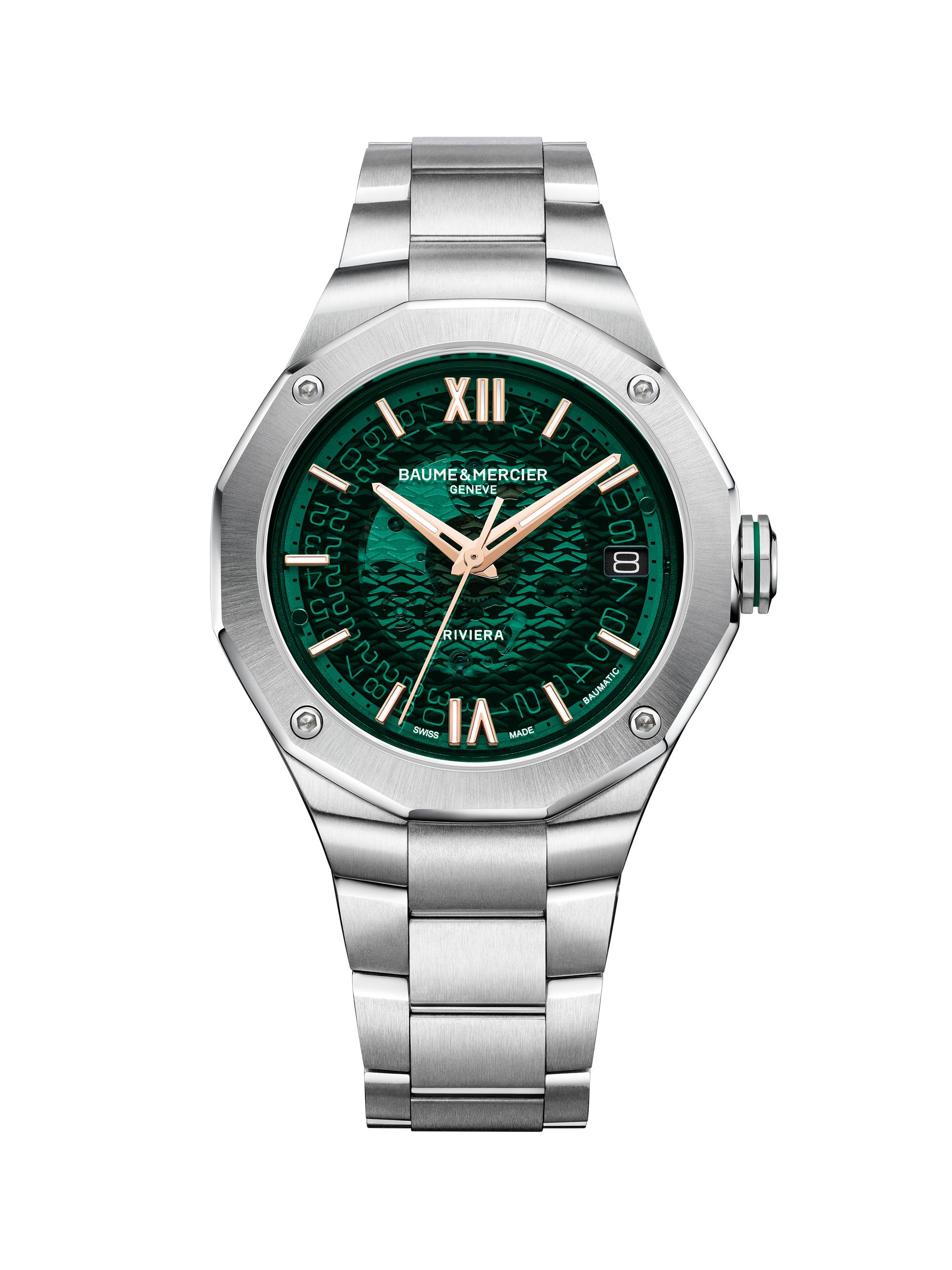 Baume & Mercier Men's Riviera 10770 Stainless Steel Bracelet Watch/39MM - Steel