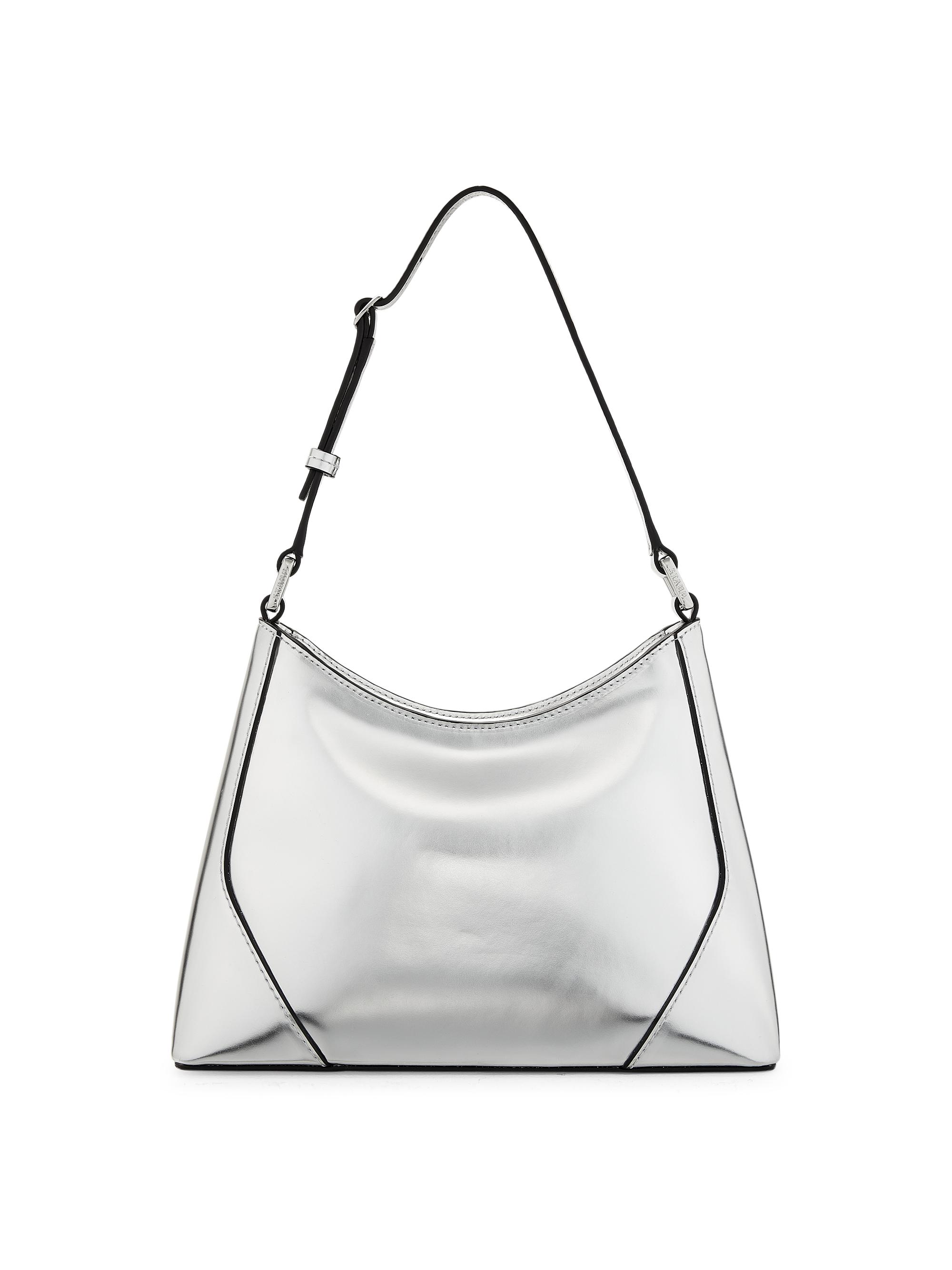 Staud Women's Linda Leather Shoulder Bag - Chrome