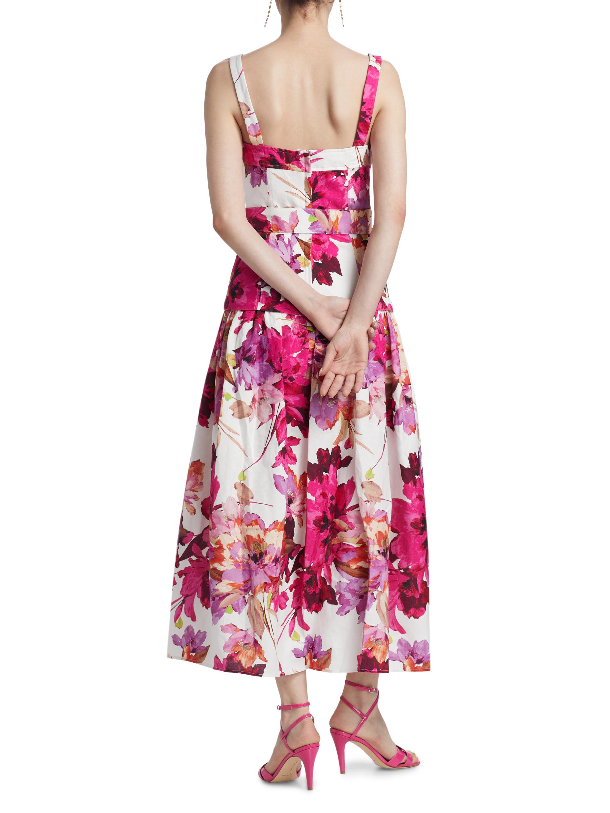 Nicholas the Label Lidia Floral Drop Waist Midi-Dress | Saks Fifth