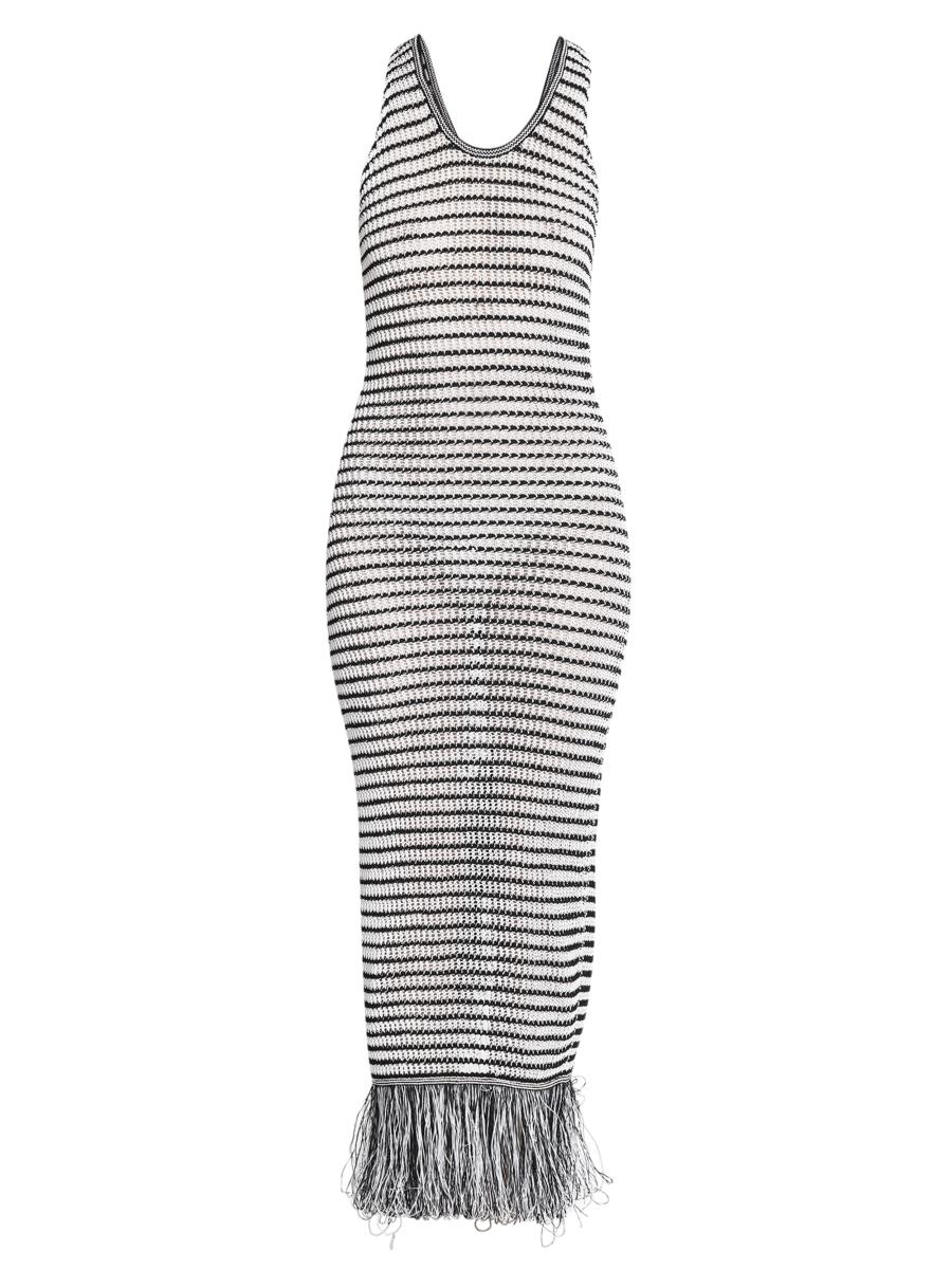 【関税&送料込】Alaia Draped Knit Dress ALAÏA BLACK LONG SLEEVE DRAPED KNIT DRESS |ALAÏA US