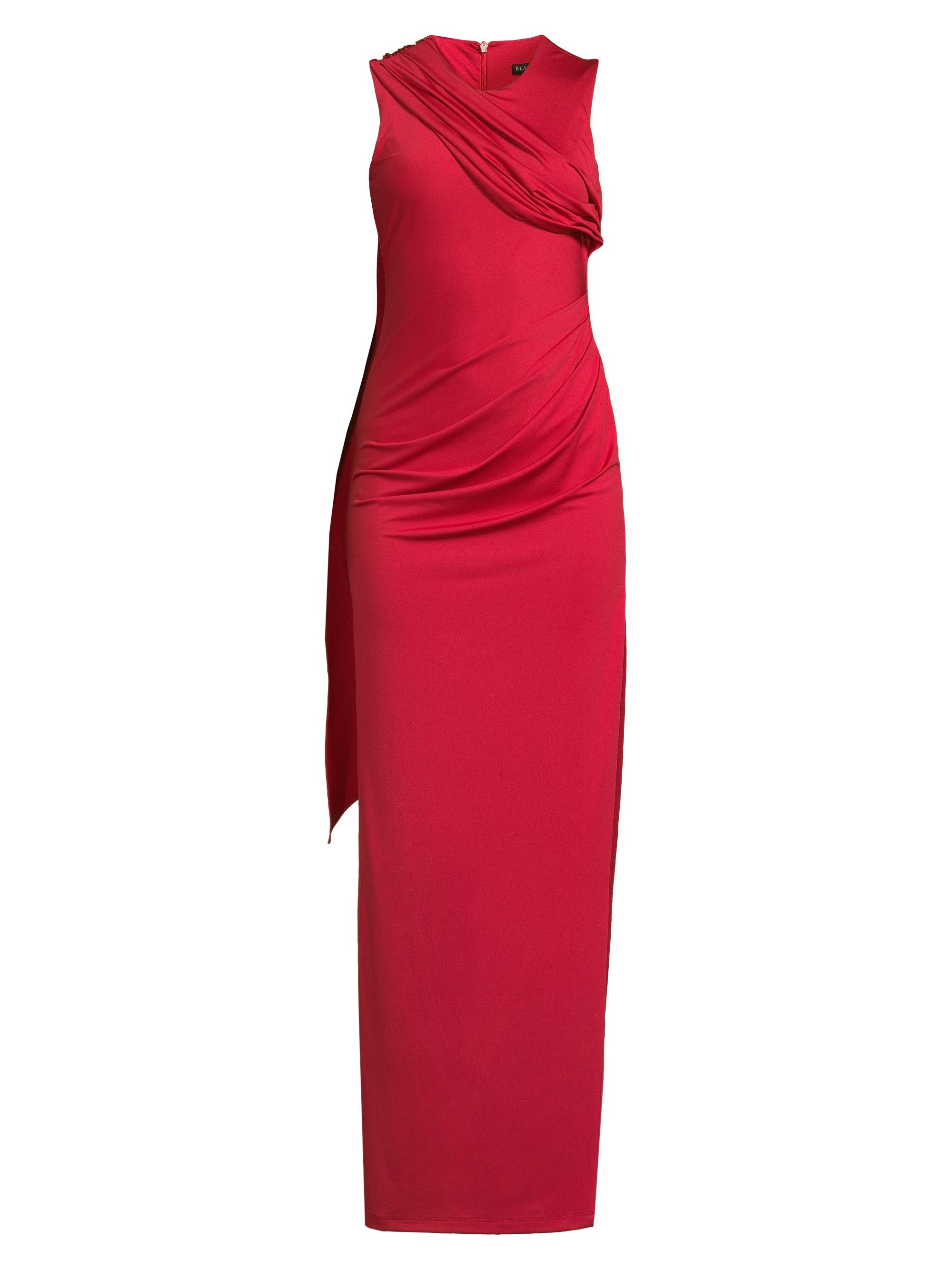 Black Halo Women's Aruna Draped Maxi Dress - Ruby Red