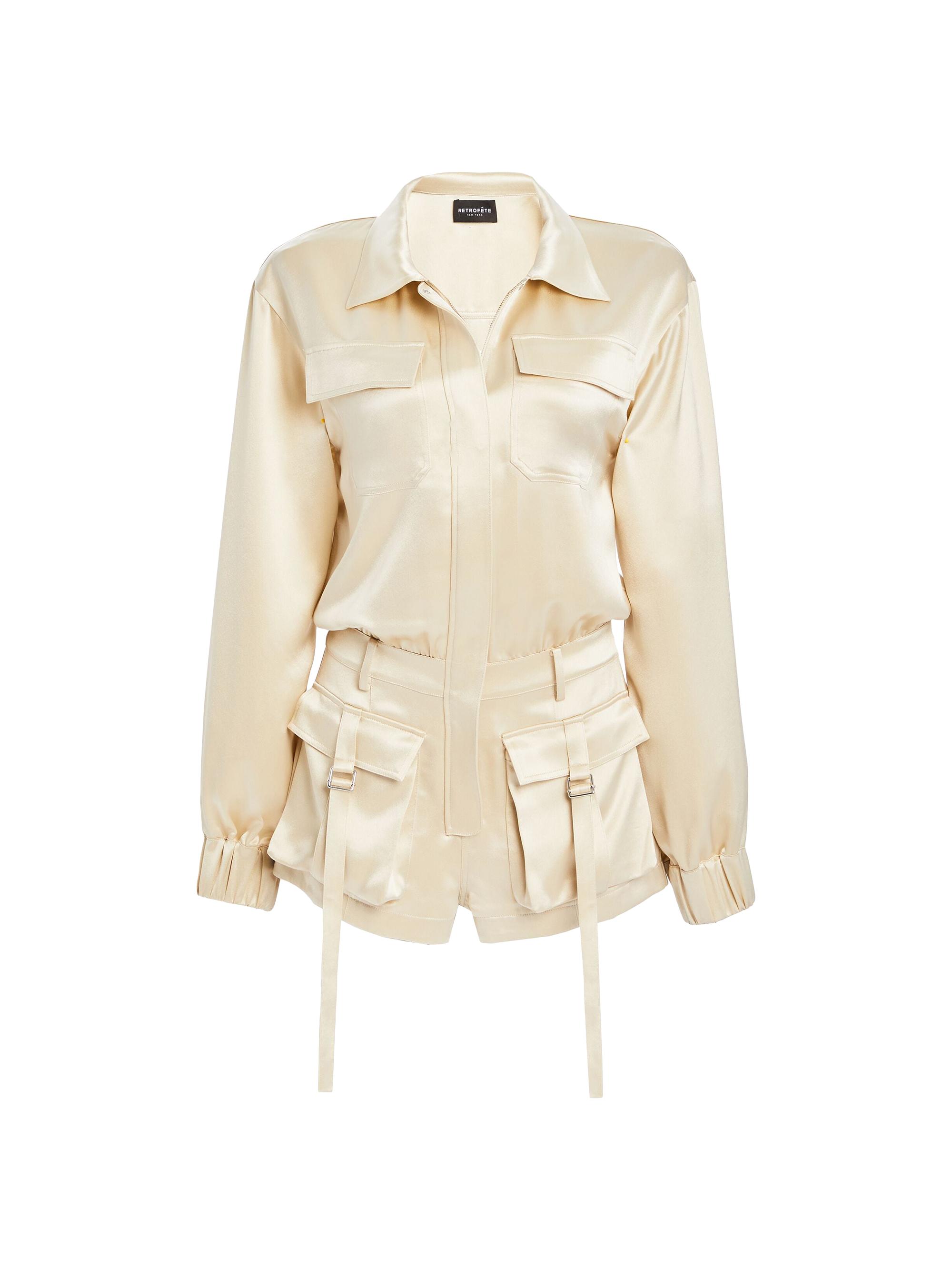 Retrofête Women's Rosanna Romper - Champagne