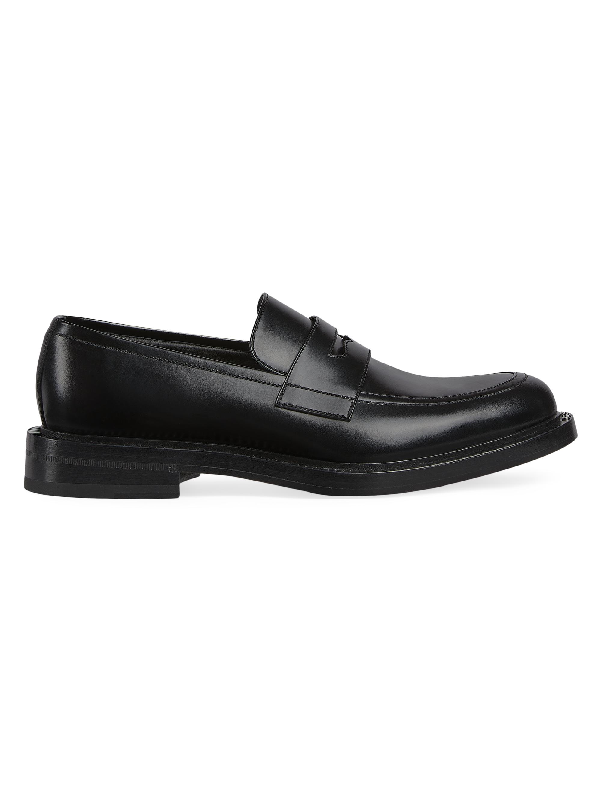 Prada Men's Brushed Leather Loafers | Saks Fifth Avenue