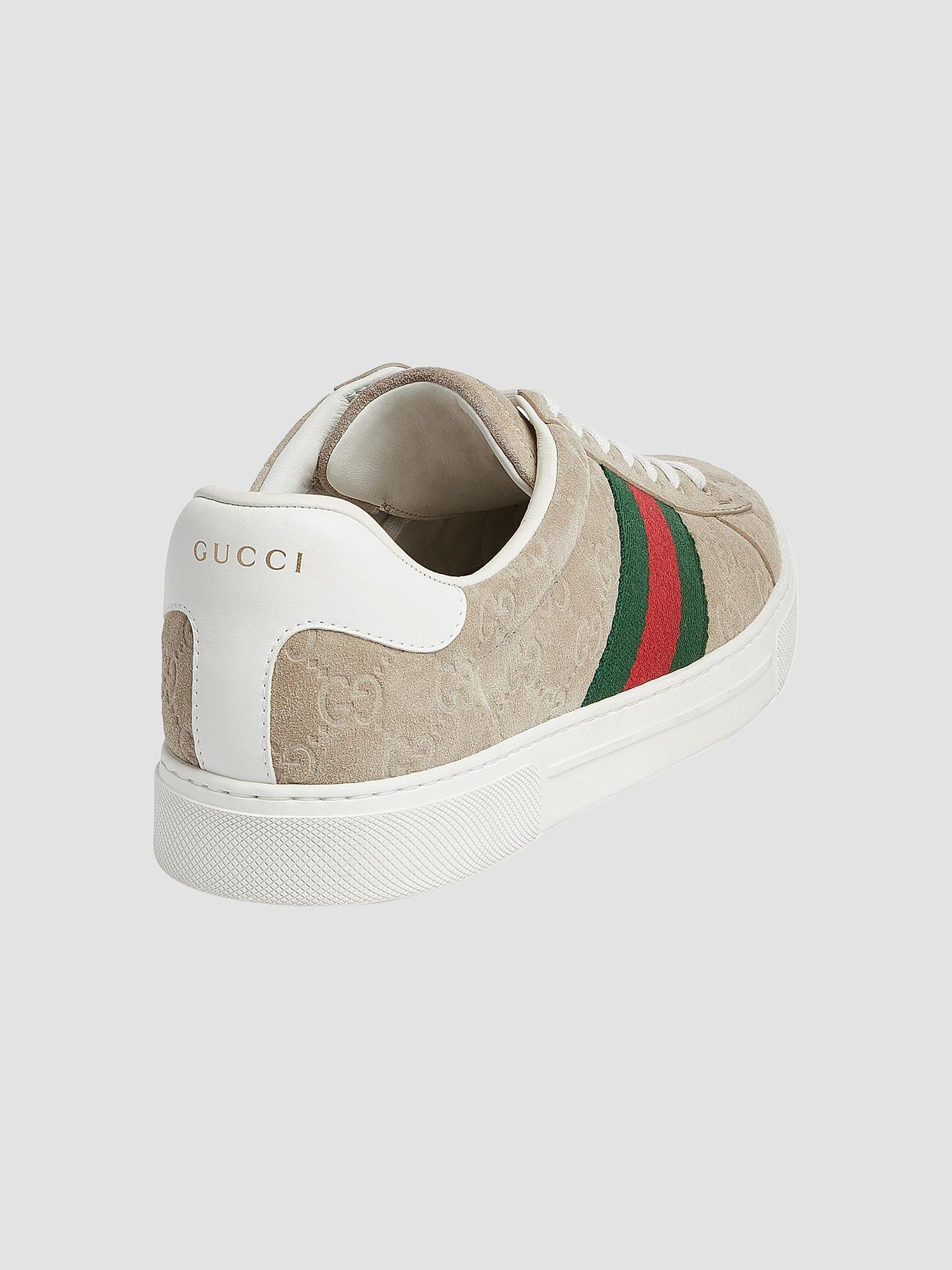 Gucci Ace GG Suede Sneakers | Saks Fifth Avenue