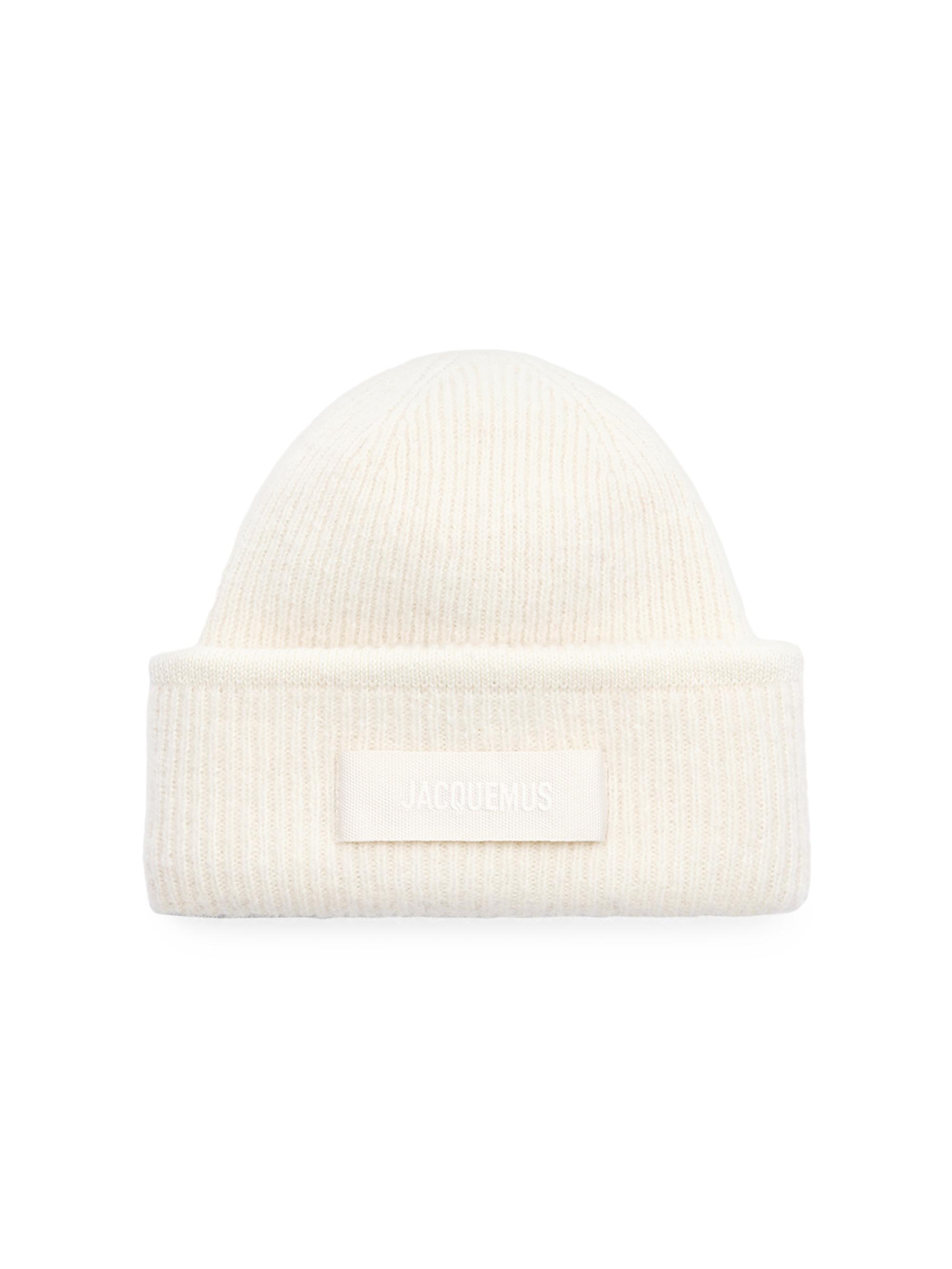 Ganni Wool Blend Logo Beanie | Saks Fifth Avenue