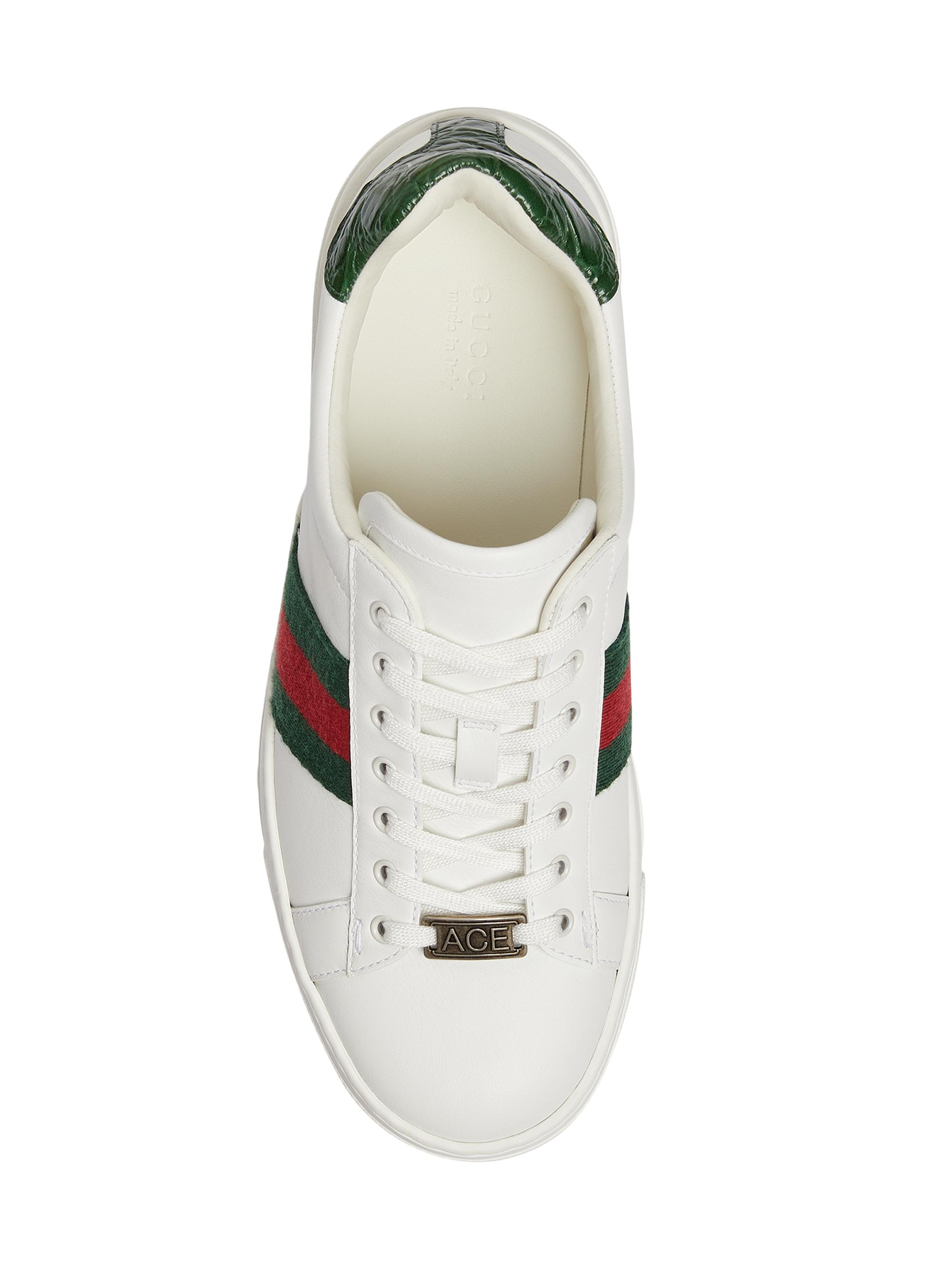 Gucci Ace Leather Low-Top Sneakers | Saks Fifth Avenue