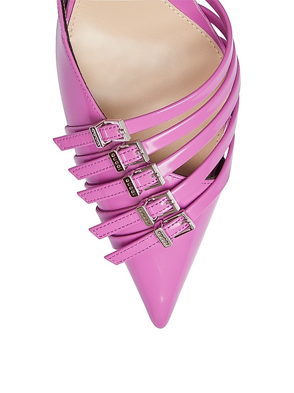 Shop Gucci Seraphine 75MM Leather Slingback Pumps | Saks Shop Gucci Seraphine 75MM Leather Slingback Pumps | Saks