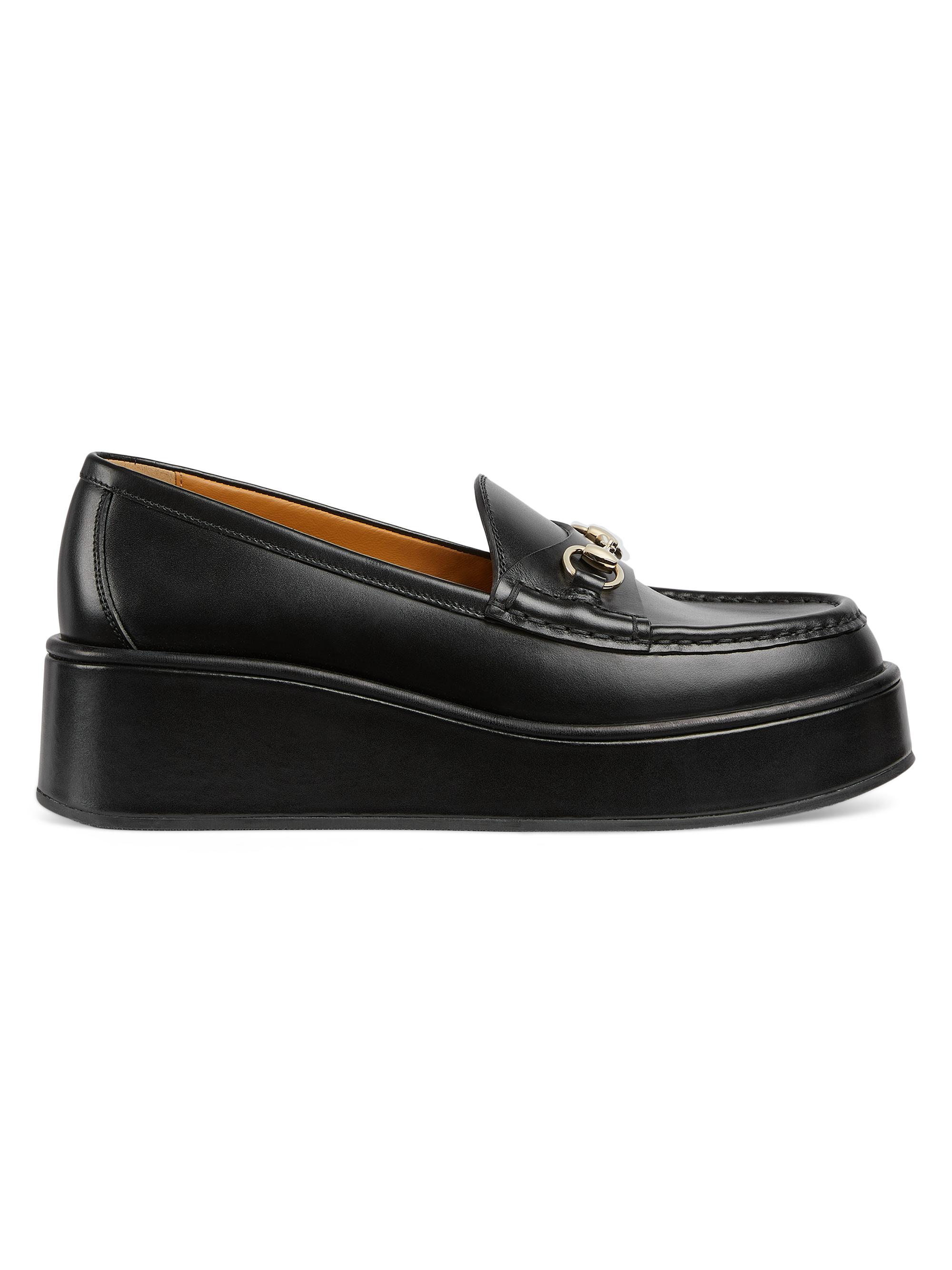 Gucci Women's Ilde Horsebit Patent Leather Loafers - Black