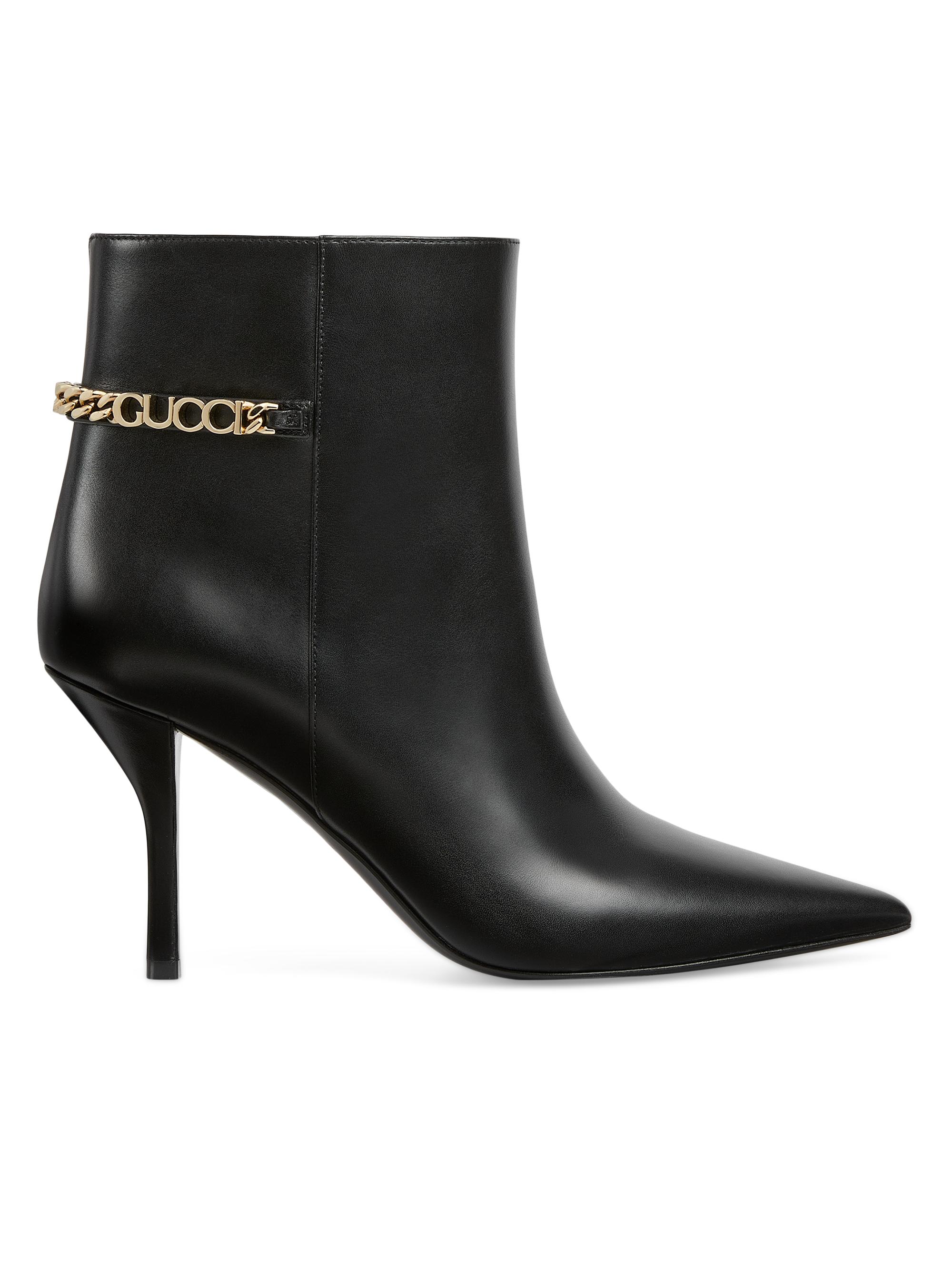 靴 GUCCI short boots sidezip leather 367755 GUCCI short boots sidezip leather 367755 Gucci Zip Ankle Boots for