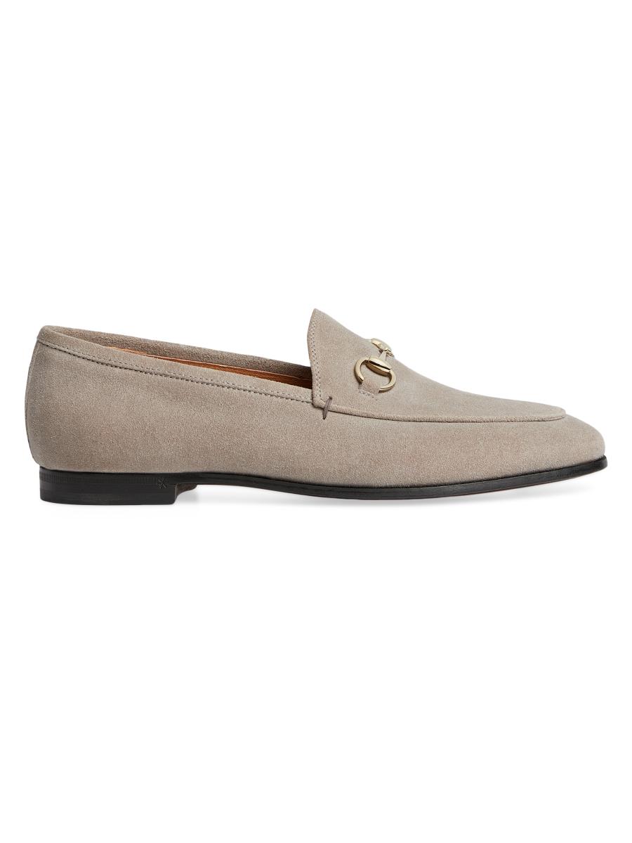 Gucci Jordaan Horsebit Suede Loafers | Saks Fifth Avenue