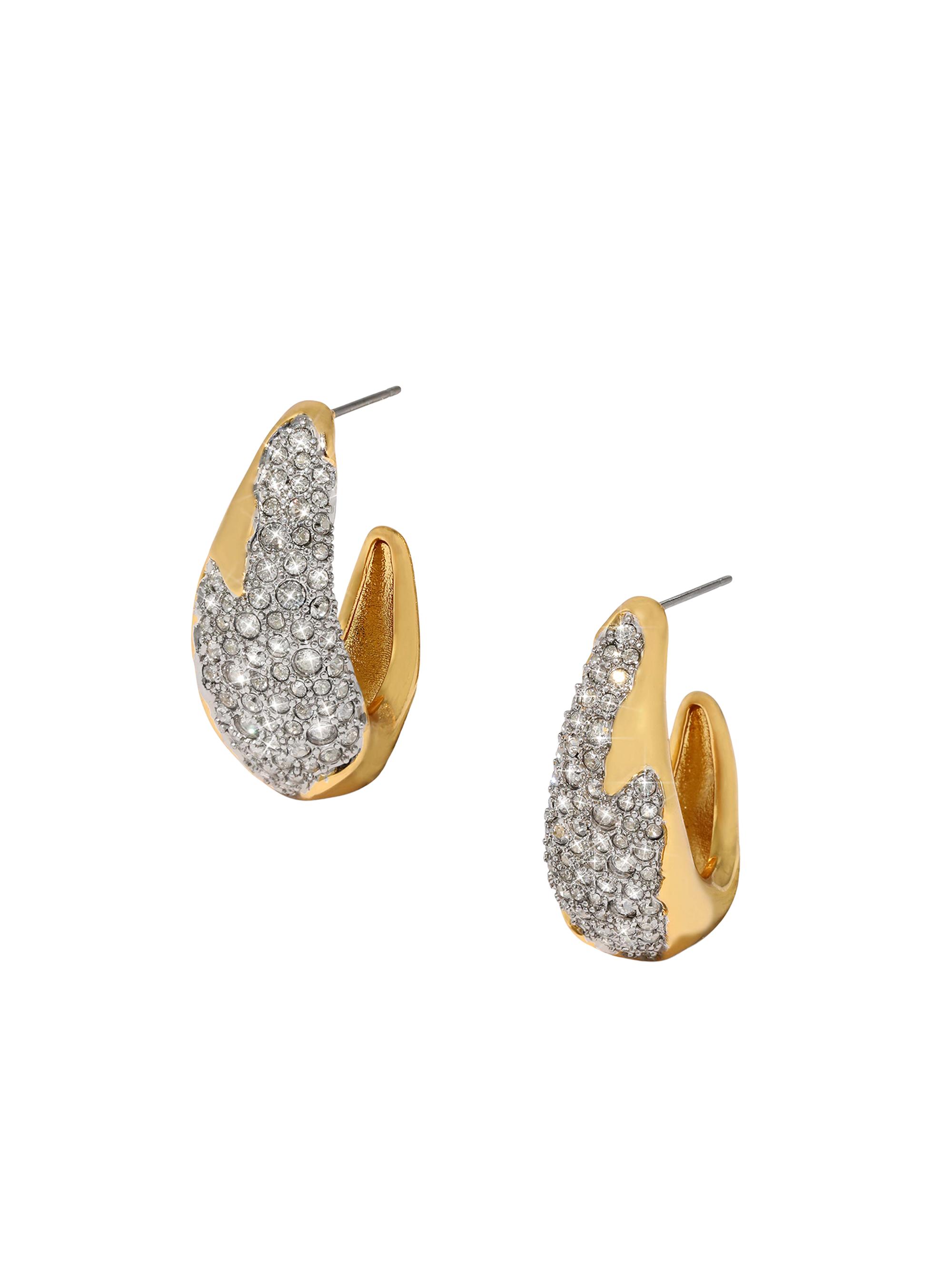 Alexis Bittar Women's Solanales Crystal & 14K-Gold-Plated Hoop Earrings - Gold