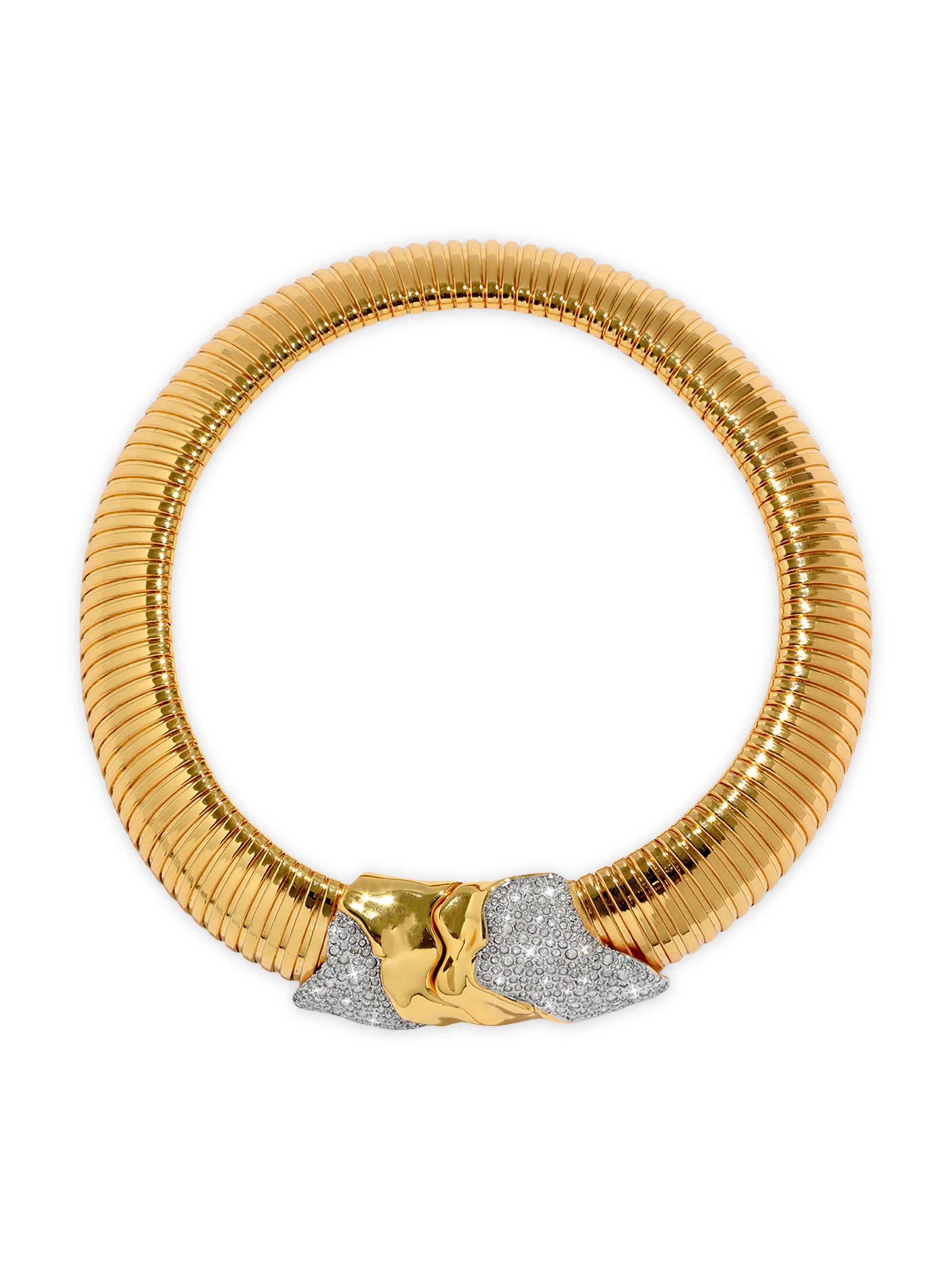 Alexis Bittar Women's Solanales 14K-Gold-Plated & Glass Crystal Collar Necklace - Gold