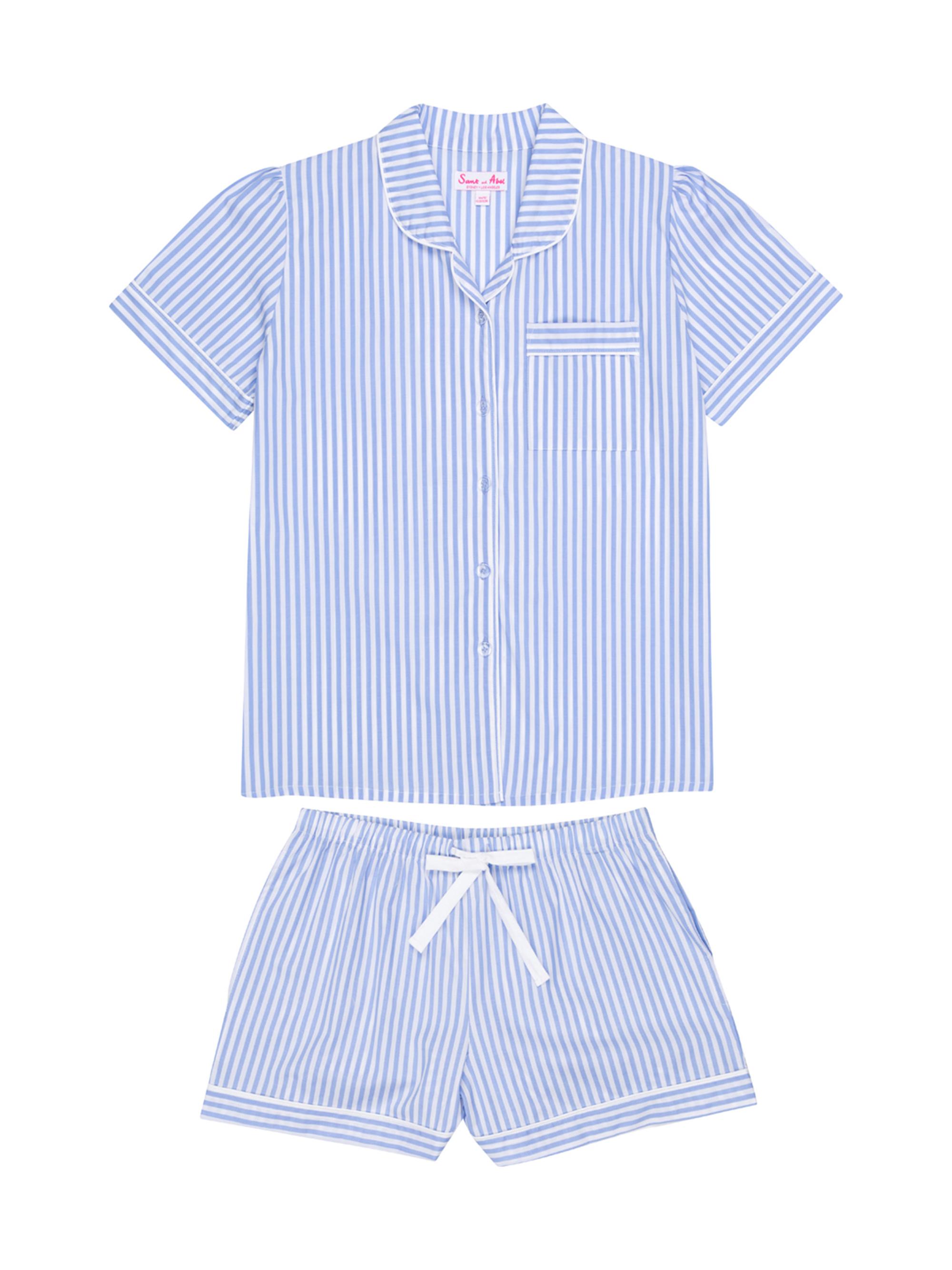 Sant and Abel Women's Braddock Classic Short Pajama Set - Blue
