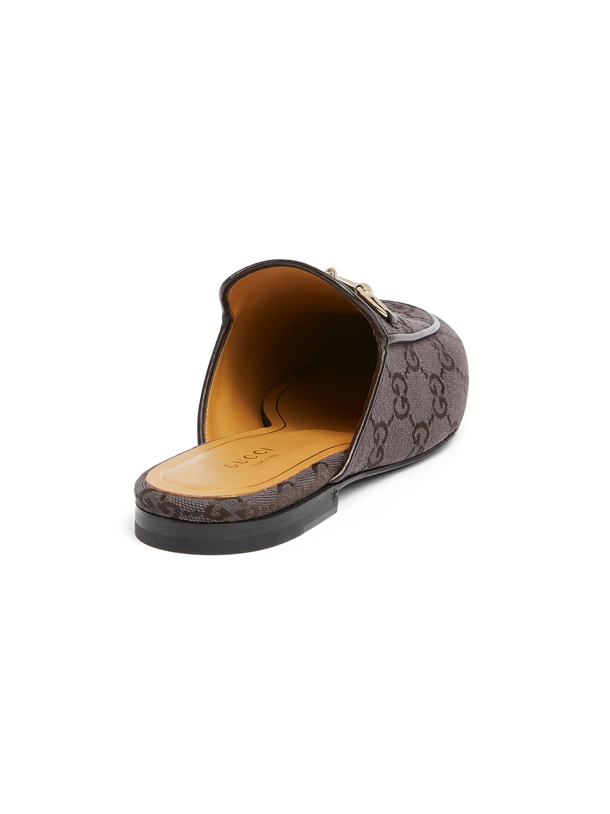 Gucci Princetown Canvas Slippers | Saks Fifth Avenue