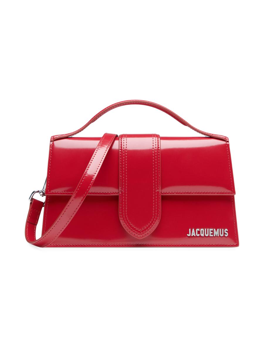 JACQUEMUS[正規品/送料関税込] Le Grand Bambino Bag Jacquemus Le Grand Bambino Patent Leather Crossbody Bag
