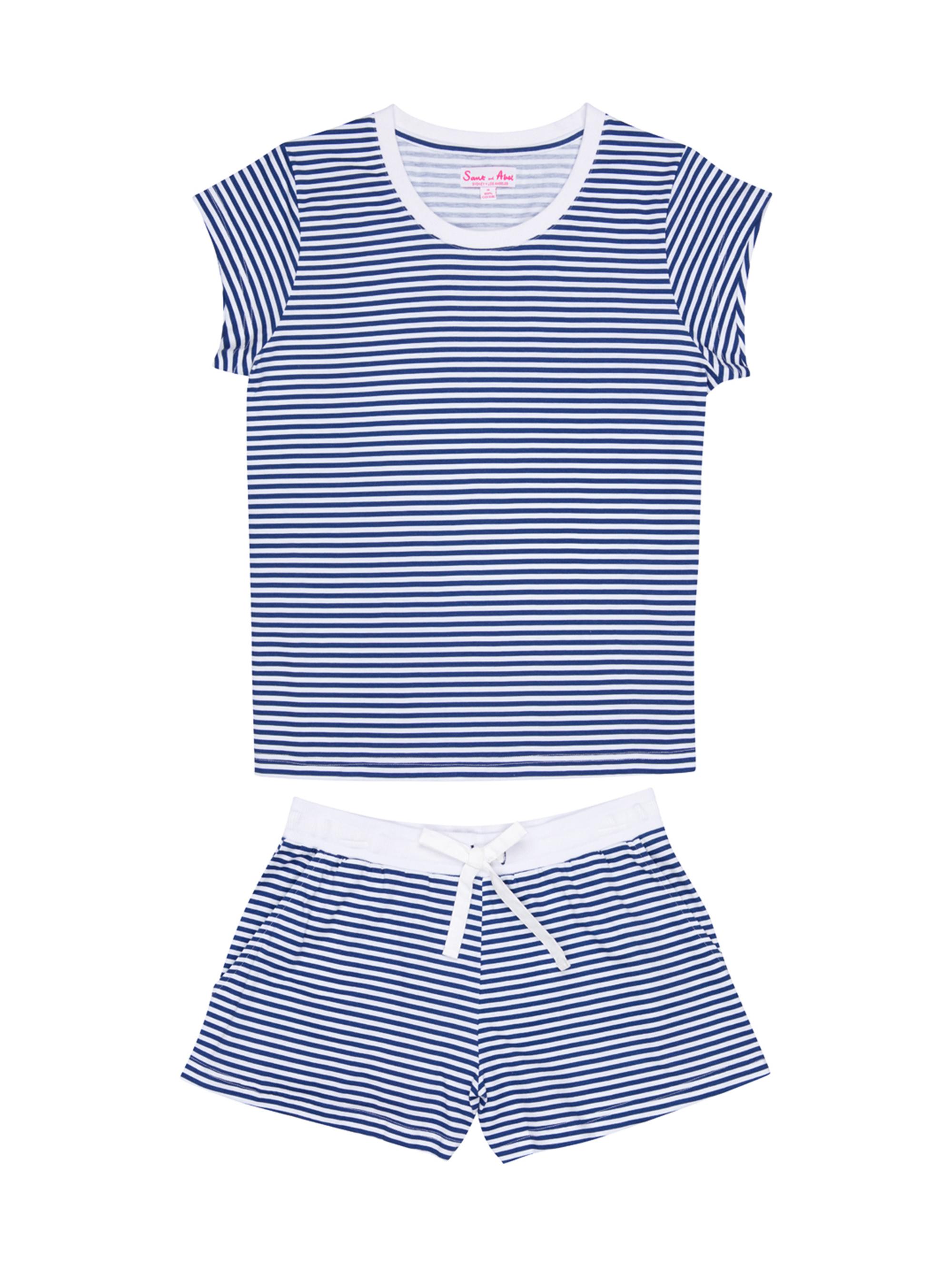 Sant and Abel Women's Marina Jersey Short Sleeve Set - Blue