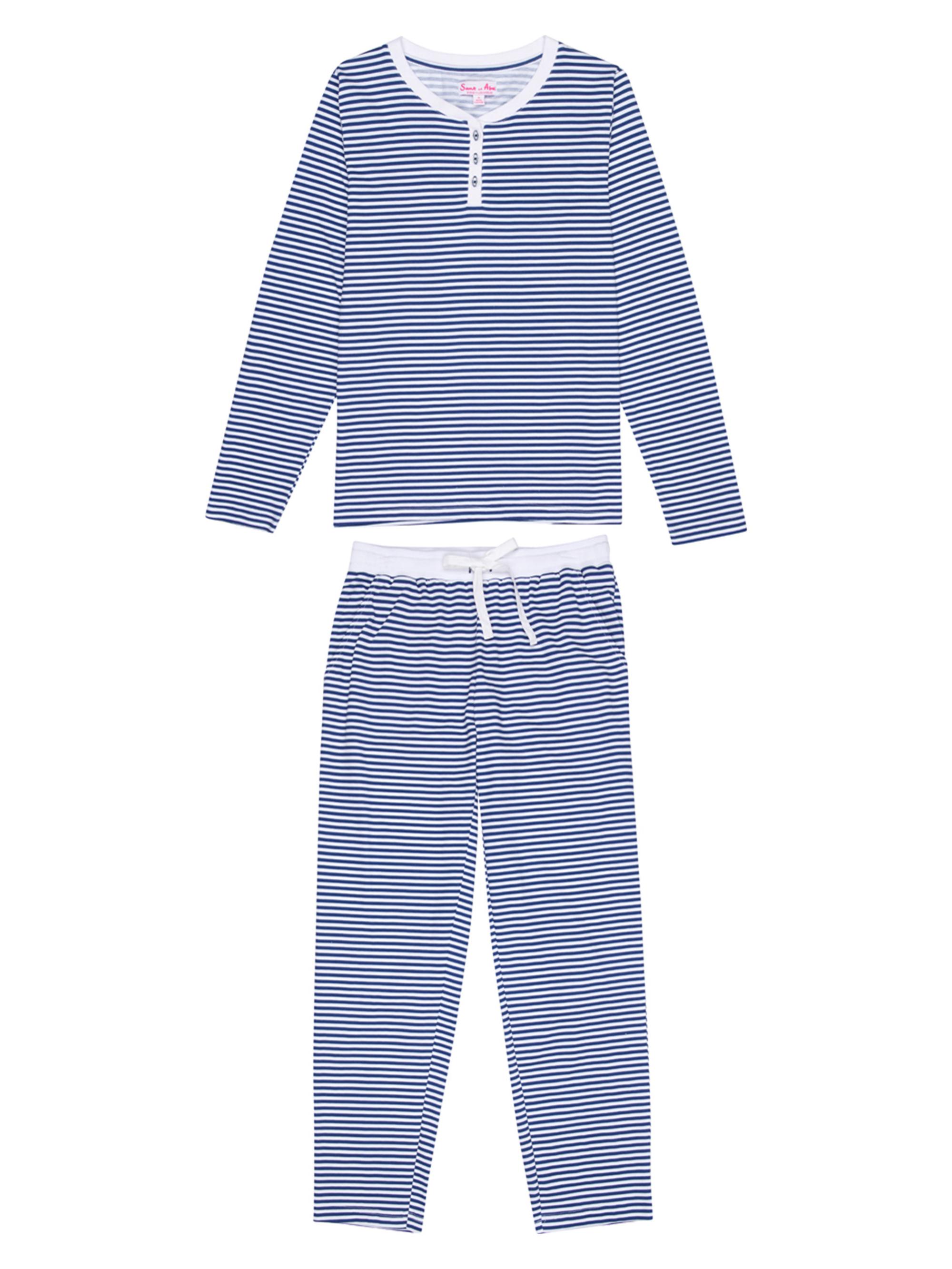 Sant and Abel Women's Marina Jersey Long Sleeve Set - Blue