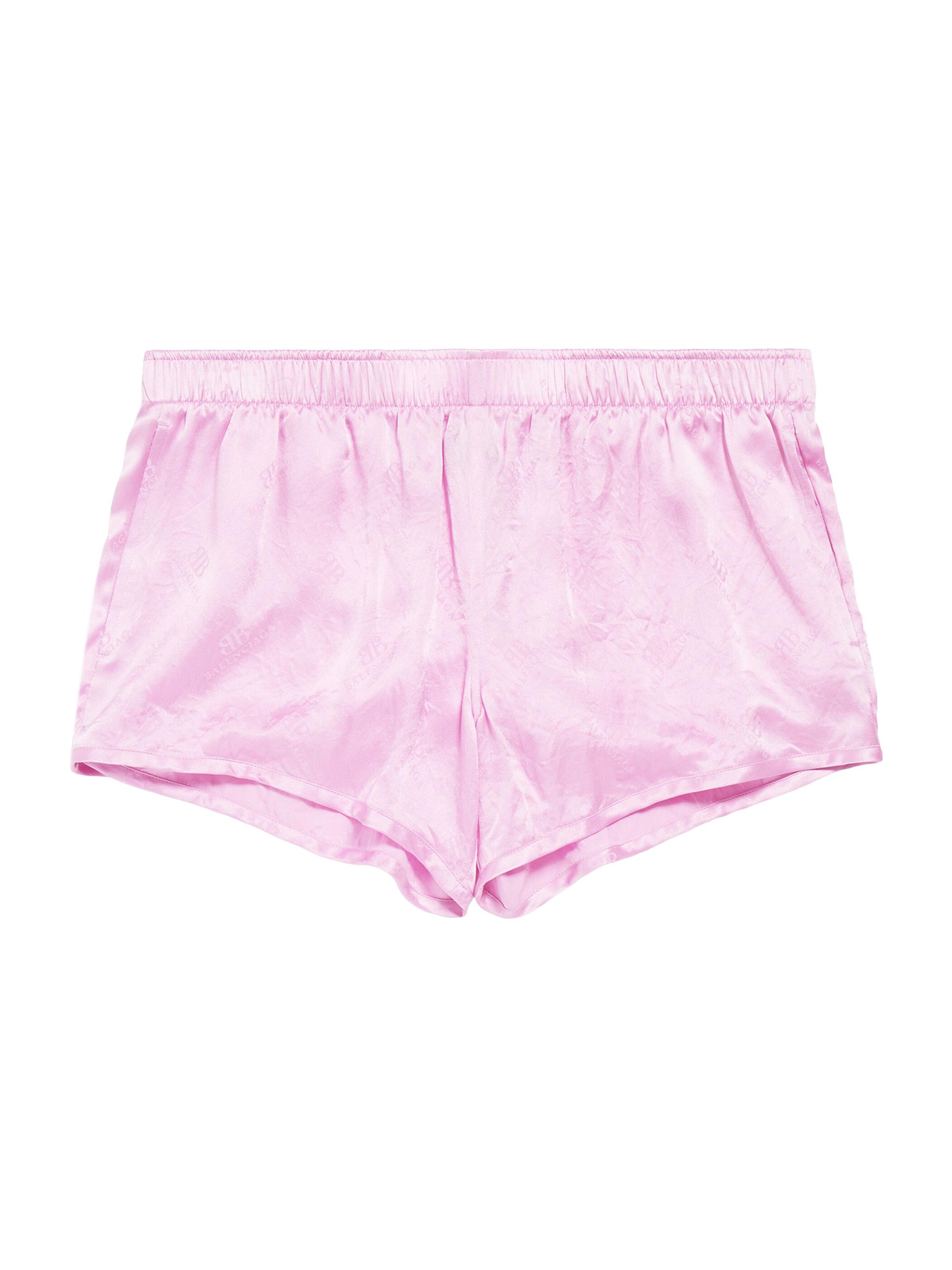 Balenciaga Women's Bb Classic Monogram Running Shorts - Pink
