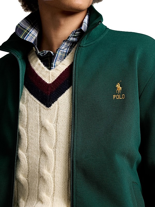 Shop Polo Ralph Lauren Colorblocked Knit Track Jacket | Saks Shop Polo Ralph Lauren Colorblocked Knit Track Jacket | Saks