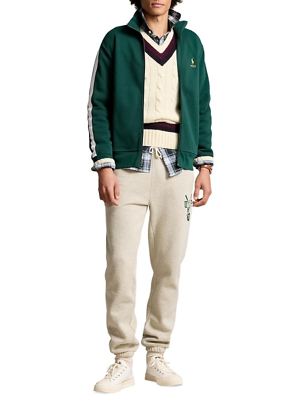 Shop Polo Ralph Lauren Colorblocked Knit Track Jacket | Saks Shop Polo Ralph Lauren Colorblocked Knit Track Jacket | Saks