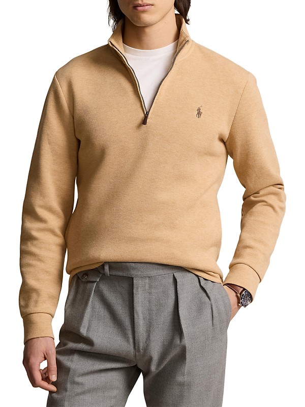Shop Polo Ralph Lauren Cotton-Blend Half-Zip Sweatshirt Shop Polo Ralph Lauren Cotton-Blend Half-Zip Sweatshirt