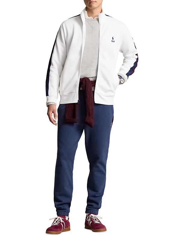 Shop Polo Ralph Lauren Colorblock Knit Track Jacket | Saks Shop Polo Ralph Lauren Colorblock Knit Track Jacket | Saks