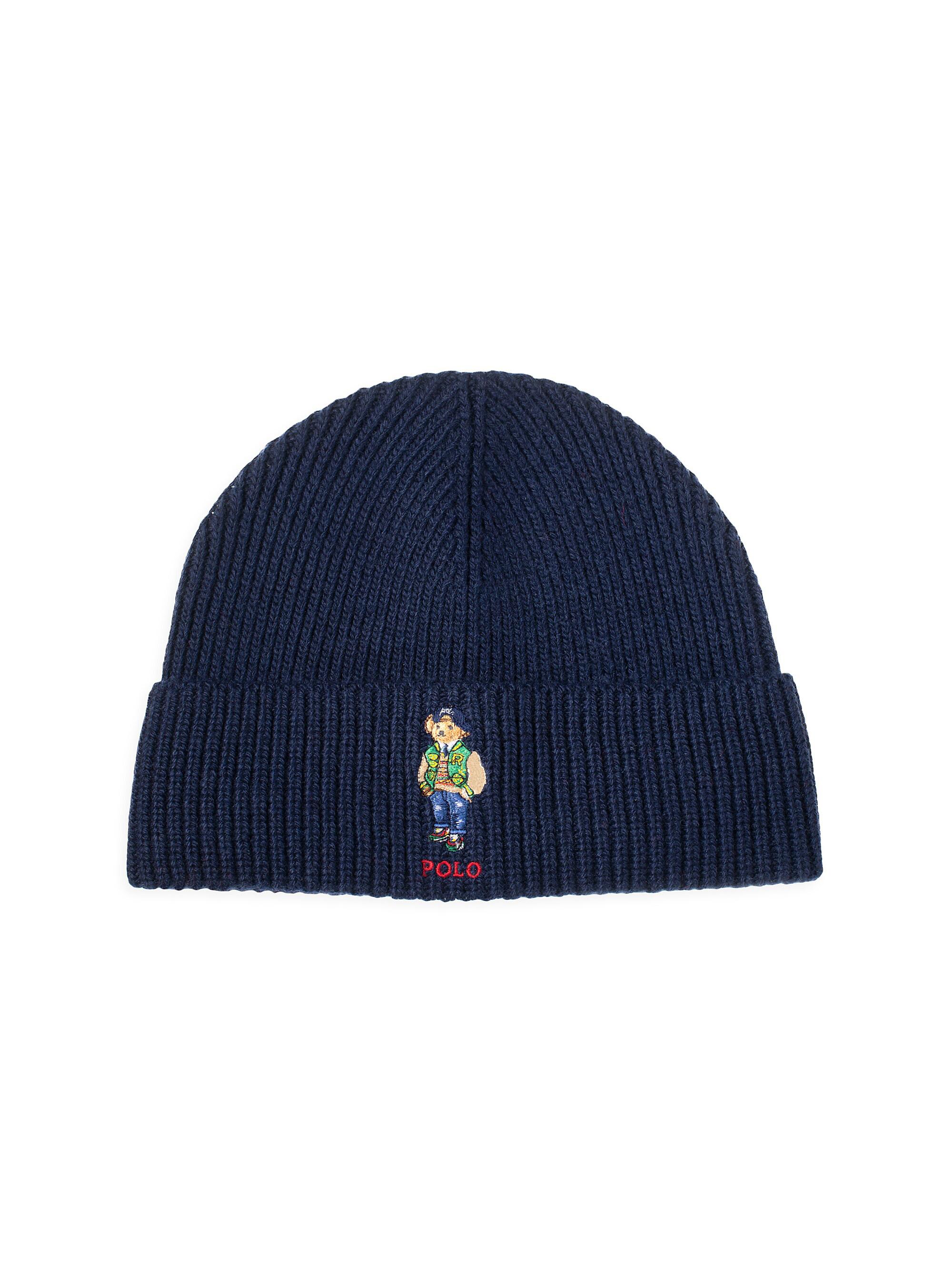 Polo Ralph Lauren Men's Signature Varsity Bear Wool-Blend Beanie - Newport Navy