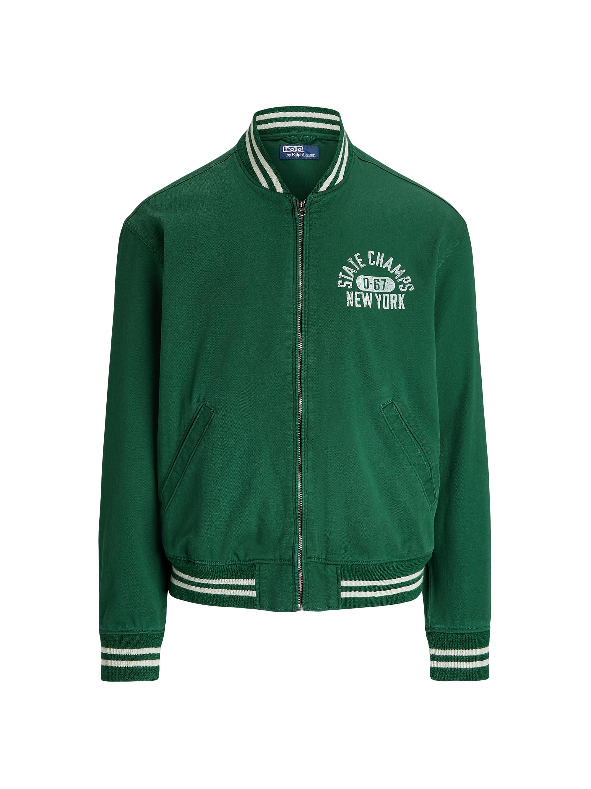 Polo Ralph Lauren Letterman-Logo Fleece Baseball Jacket | Saks