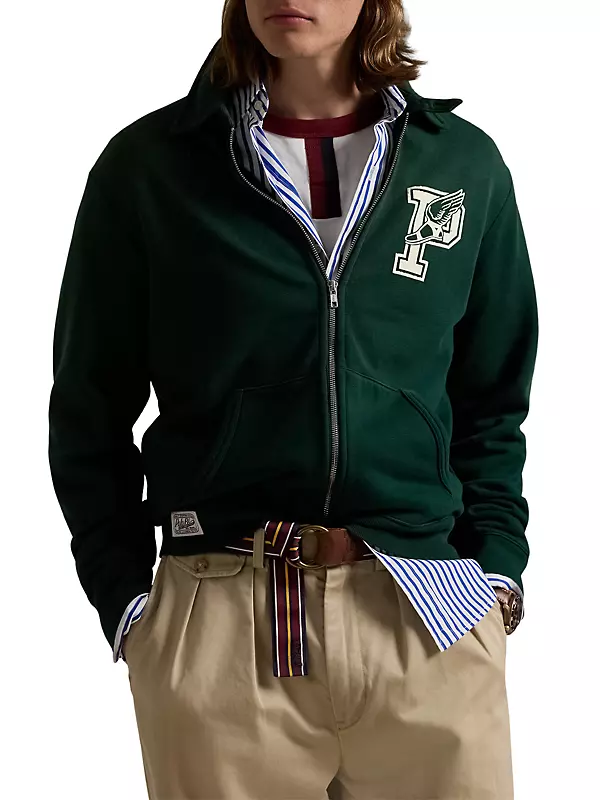 Shop Polo Ralph Lauren Vintage Fleece Logo Zip Jacket | Saks Shop Polo Ralph Lauren Vintage Fleece Logo Zip Jacket | Saks