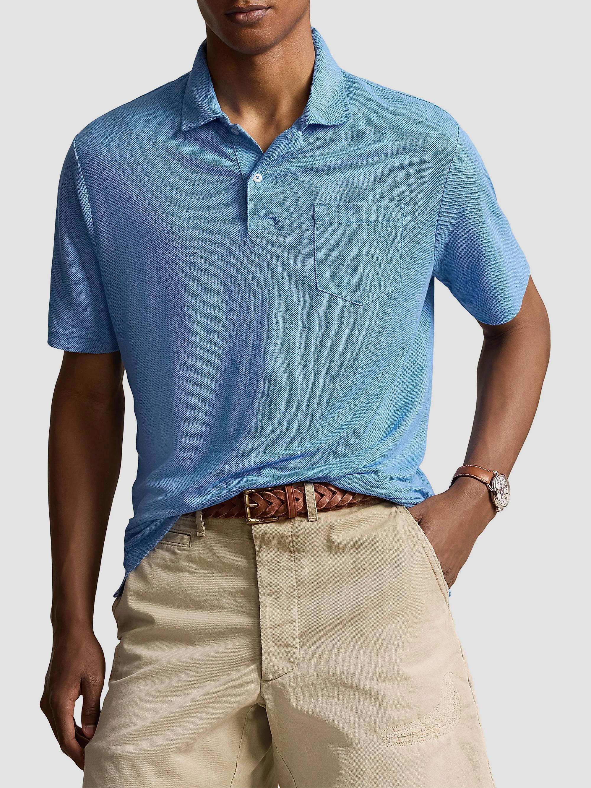Polo Ralph Lauren Linen Polo Shirt | Saks Fifth Avenue