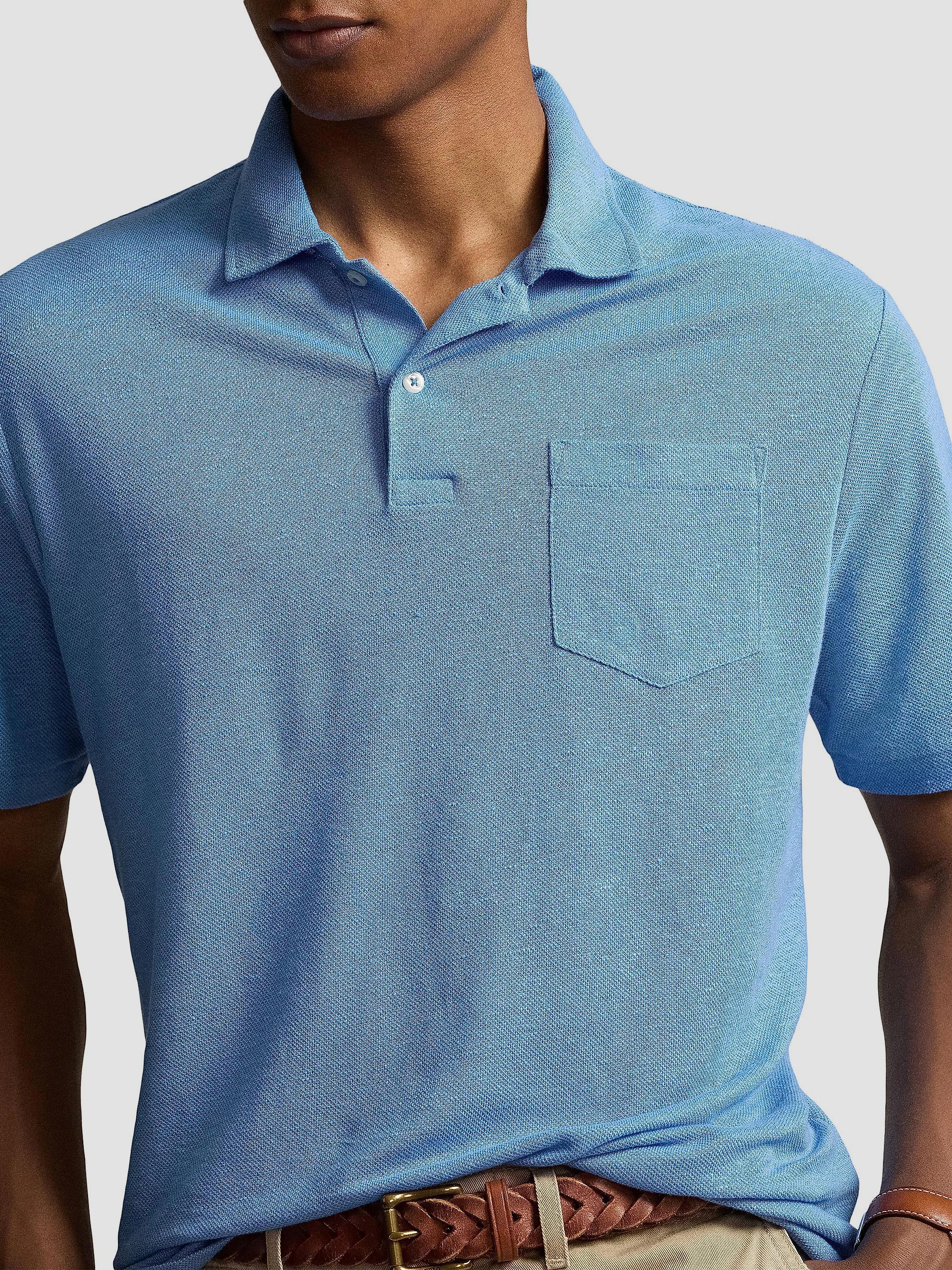 Polo Ralph Lauren Linen Polo Shirt | Saks Fifth Avenue