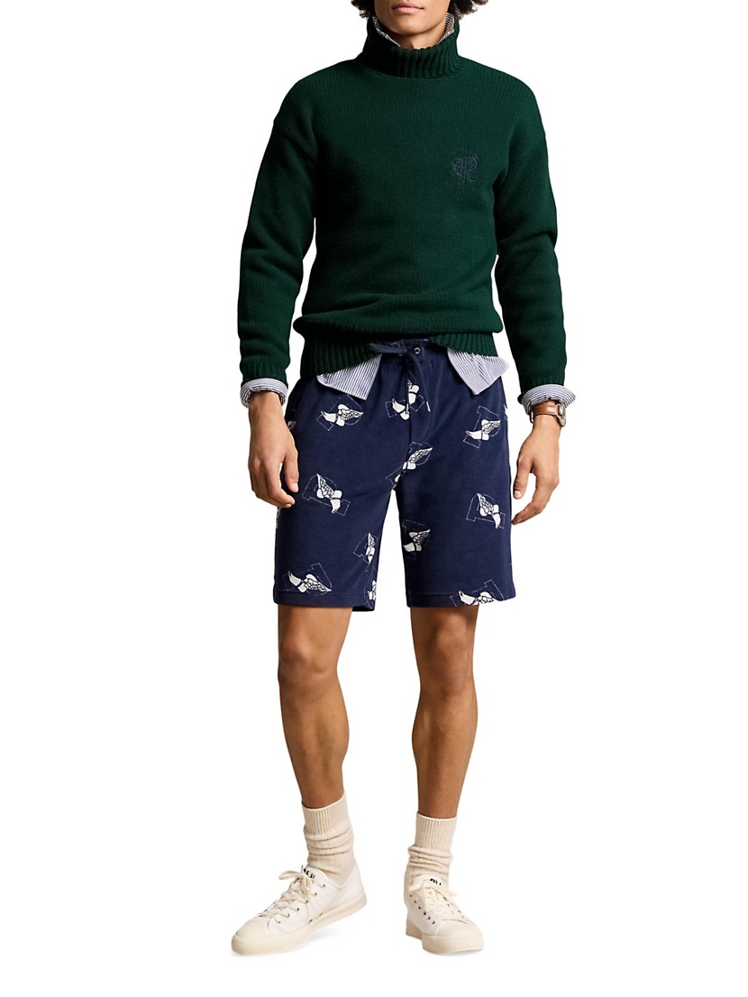 Shop Polo Ralph Lauren P-Wing Cotton-Blend Shorts | Saks Shop Polo Ralph Lauren P-Wing Cotton-Blend Shorts | Saks