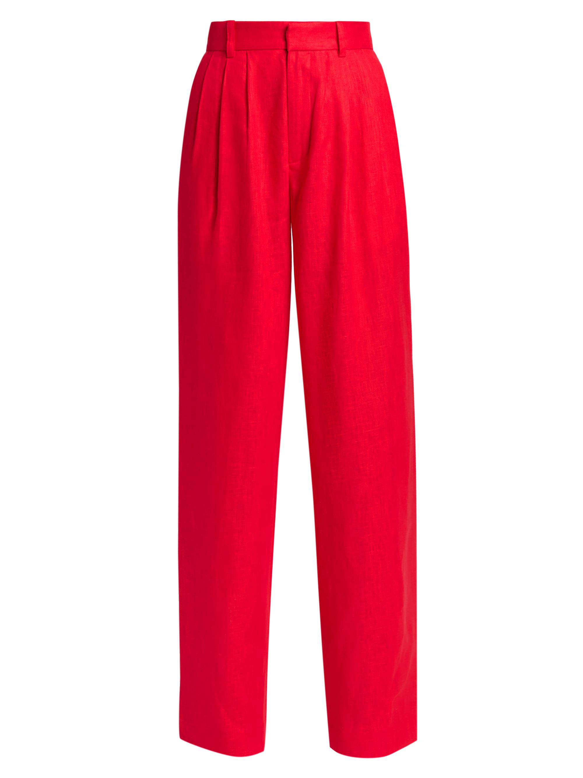 Ronny Kobo Women's Krew Linen Pants - Red