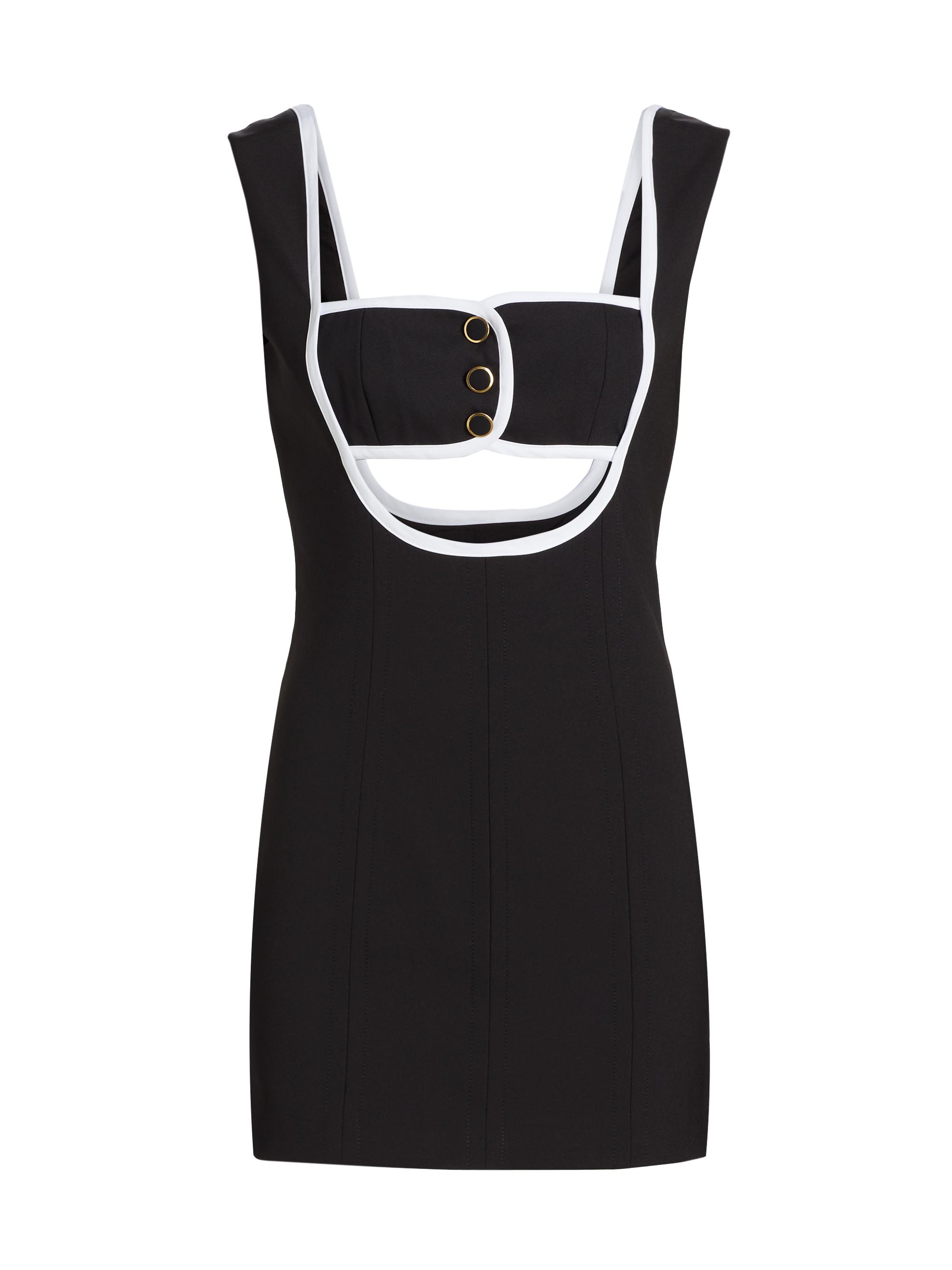 Ronny Kobo Women's Egon Cut-Out Minidress - Black White