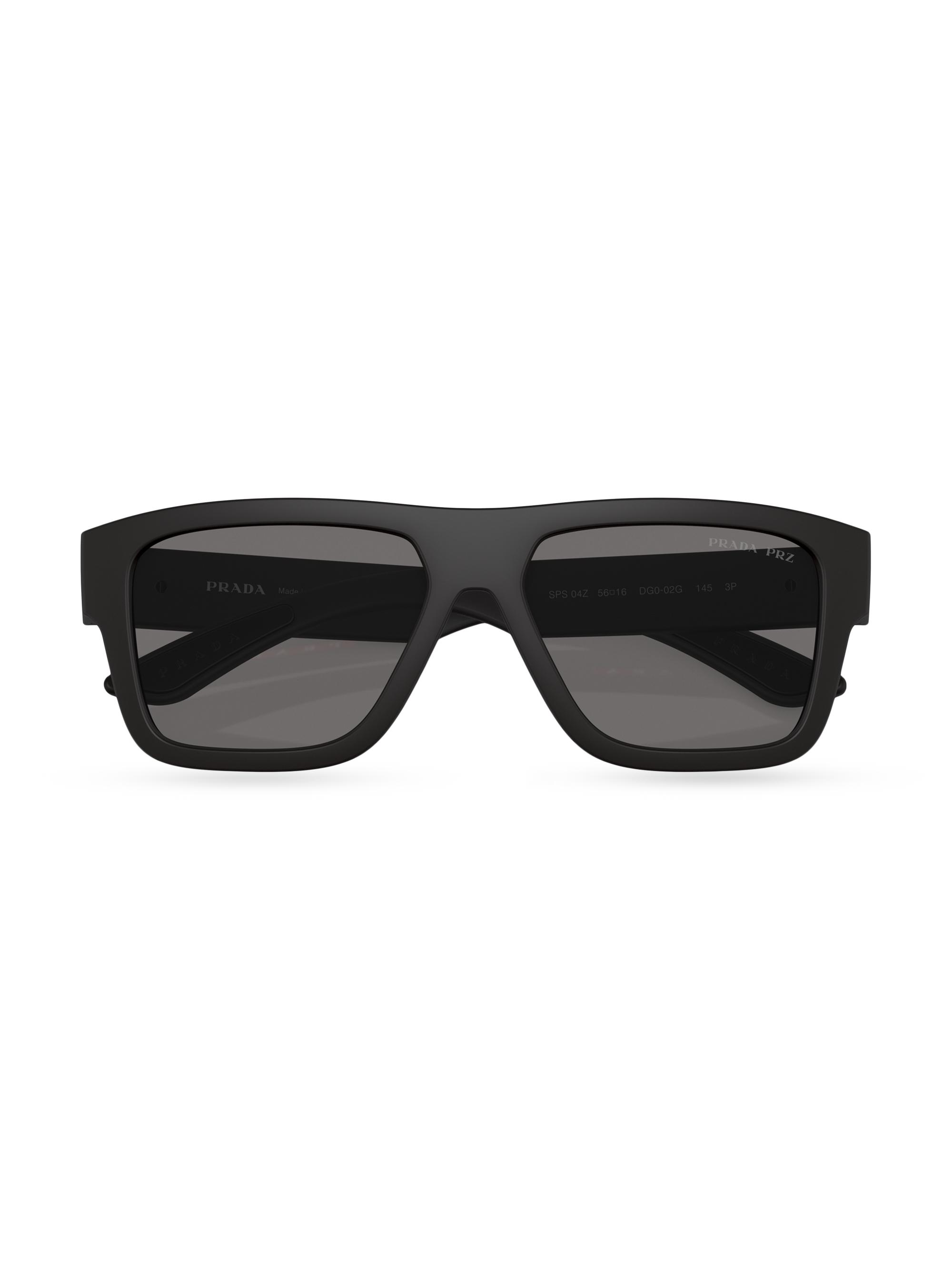 小物 PRADA sunglasses black PRADA Black Sunglasses with Triangle Logo and Gradient