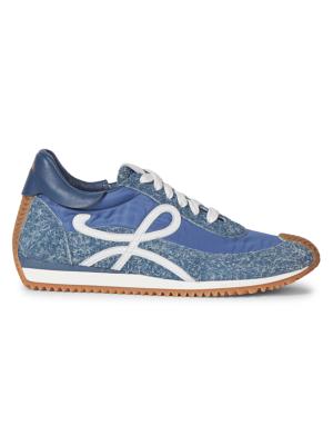 LOEWE Men's Flow Runner Low-Top Sneakers - Raw Denim