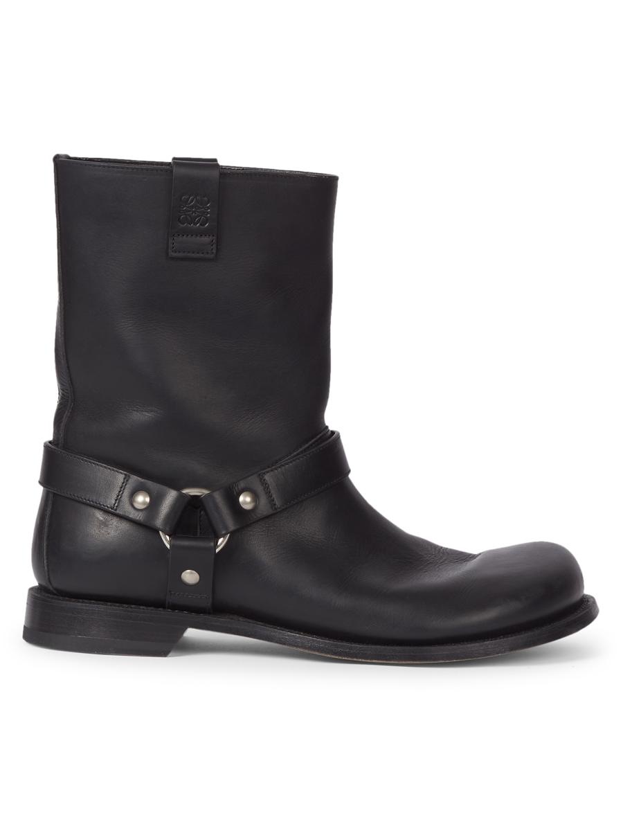 LOEWE Campo Leather Biker Boots | Saks Fifth Avenue