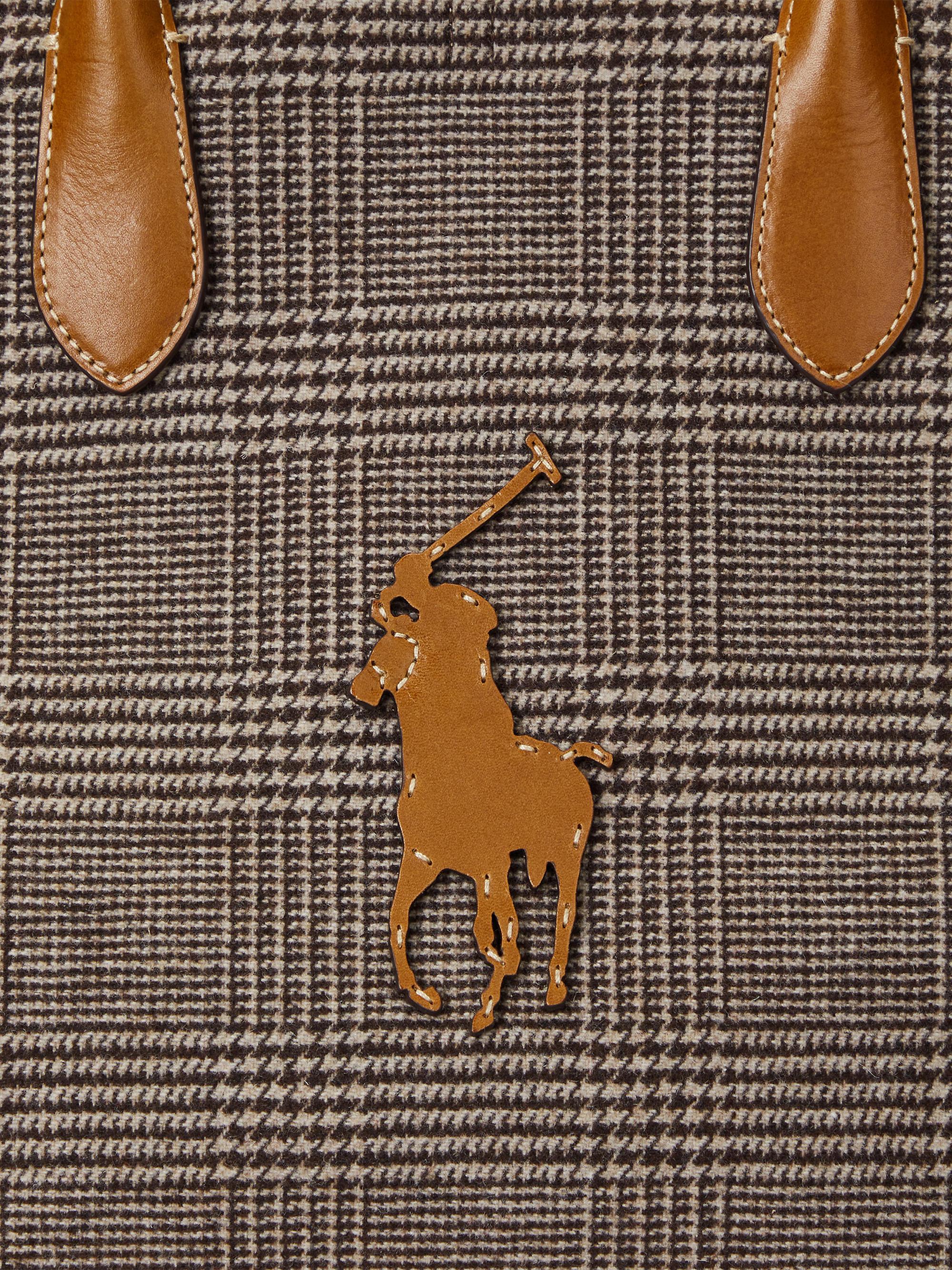 ポロラルフローレン ボストンバッグ ミドル Plaid Middle Size Polo Ralph Lauren Wool Glen Plaid Medium Tote Bag | Saks