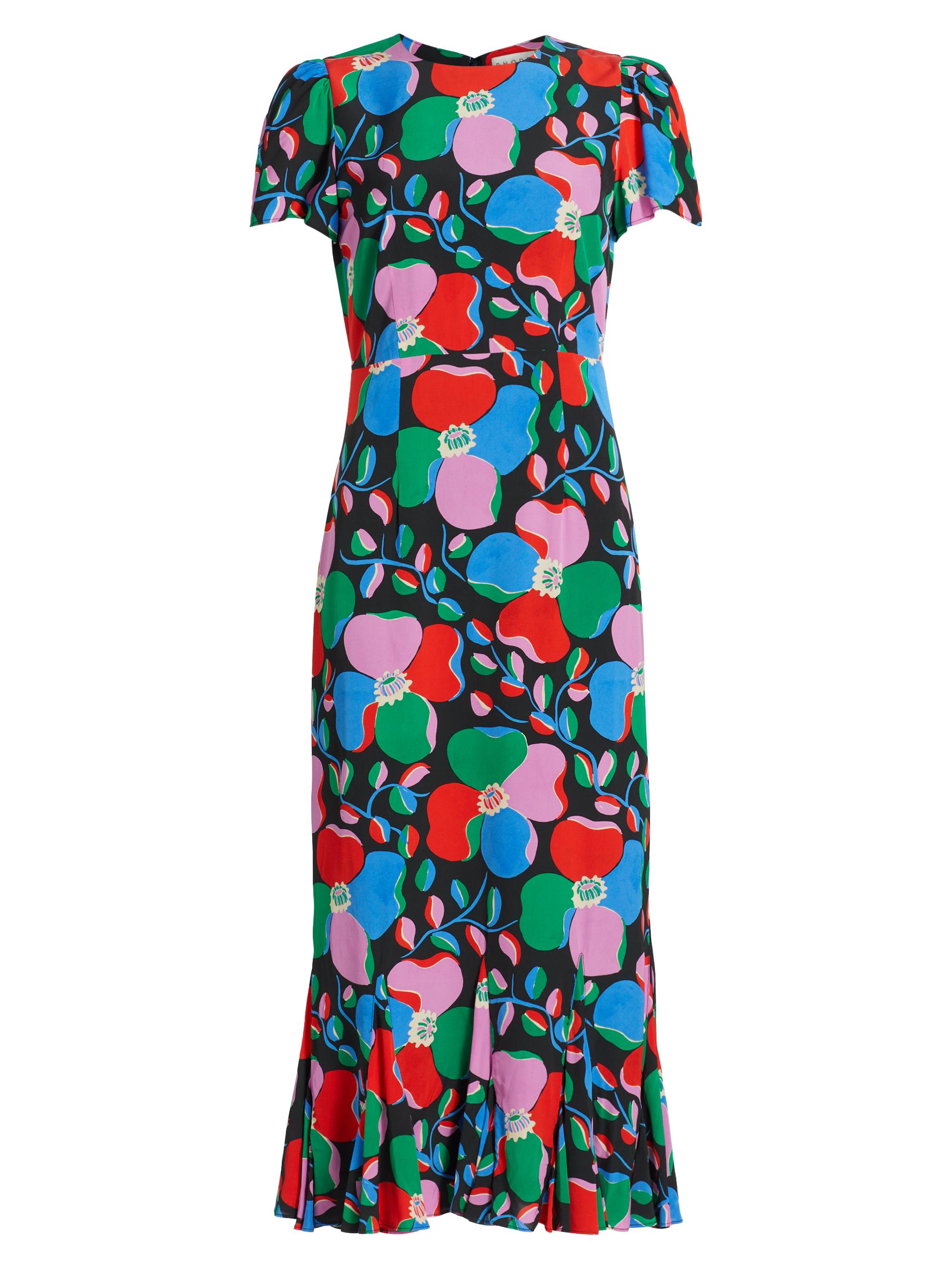 Rhode Women's Lulani Geometric Floral Maxi Dress - Ink Martinique